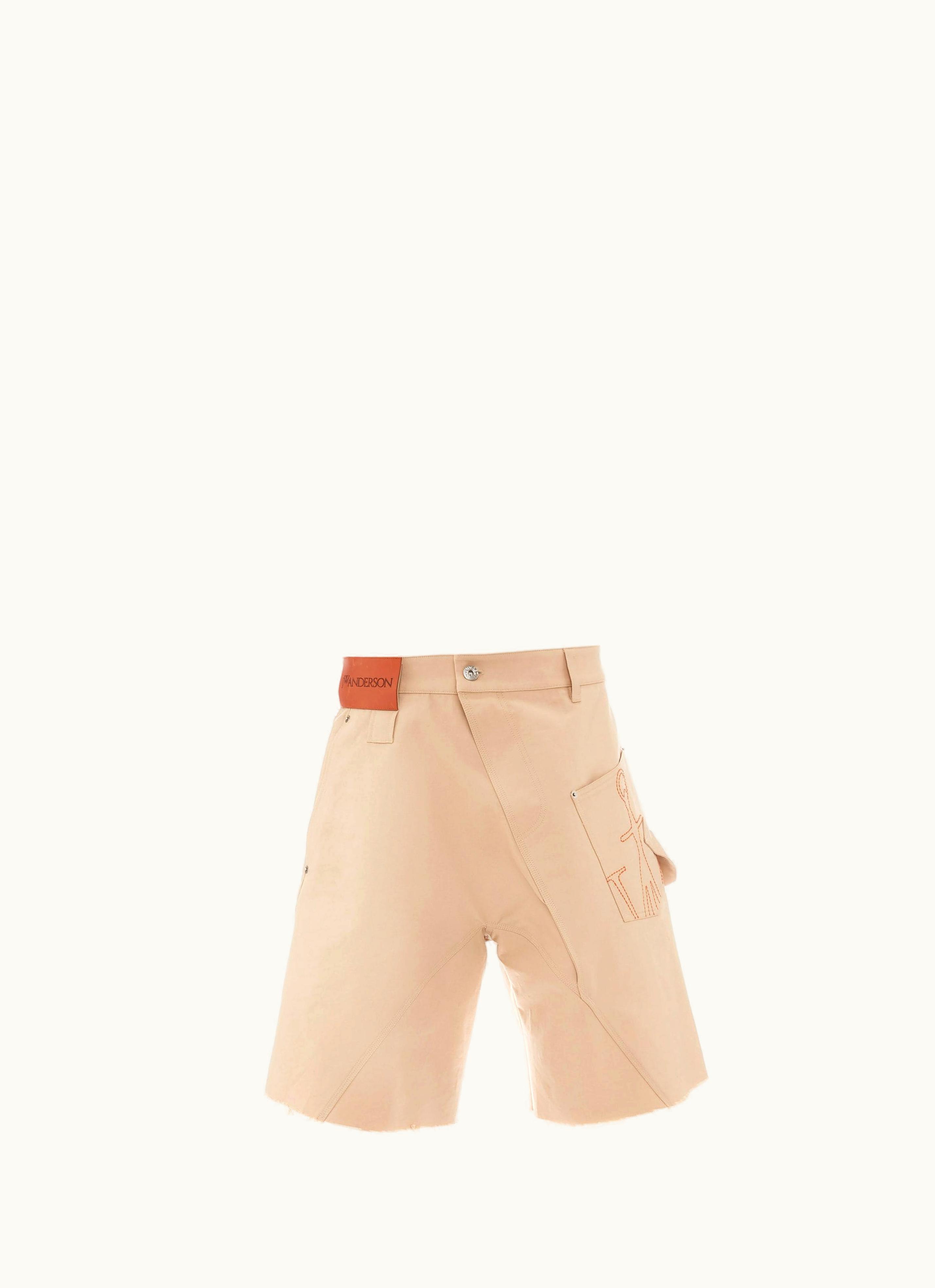 JW Anderson JW Anderson Twisted Chino Shorts In Neutrals