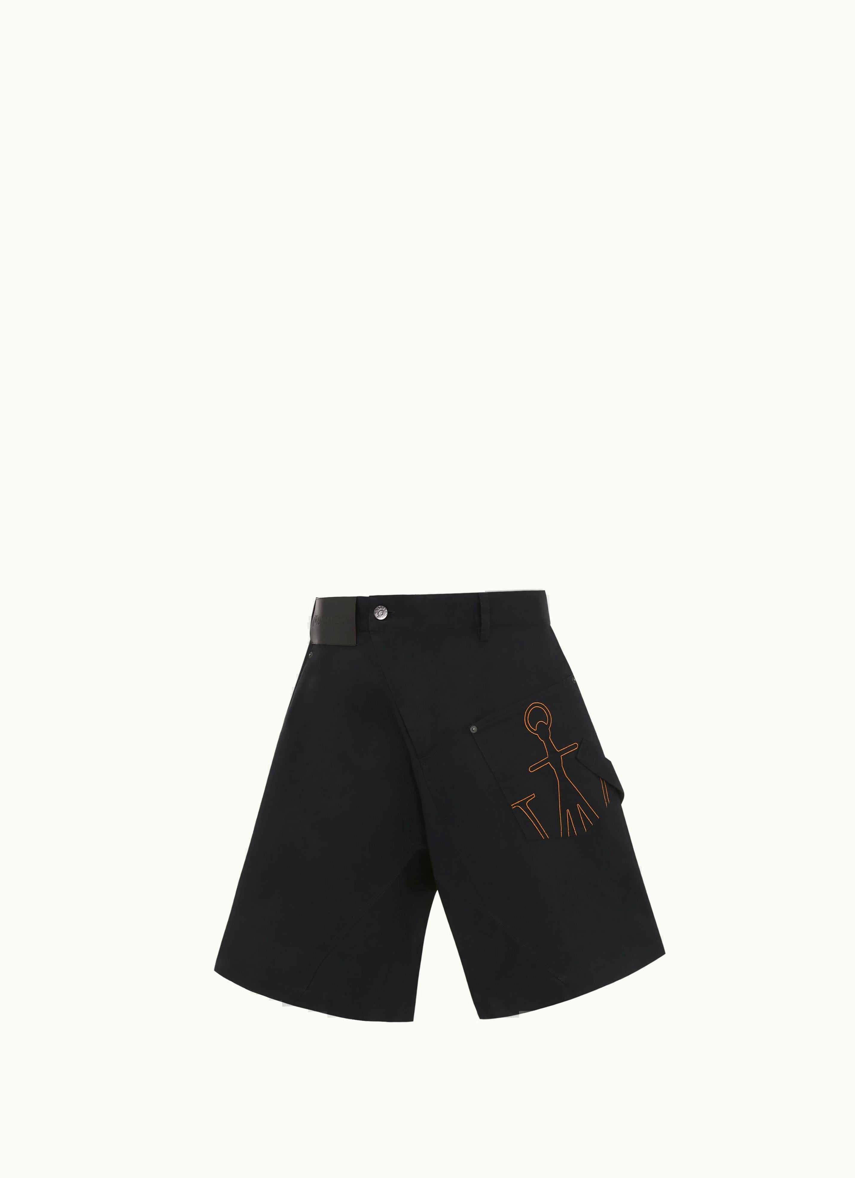 JW Anderson JW Anderson Twisted Chino Shorts In Blue