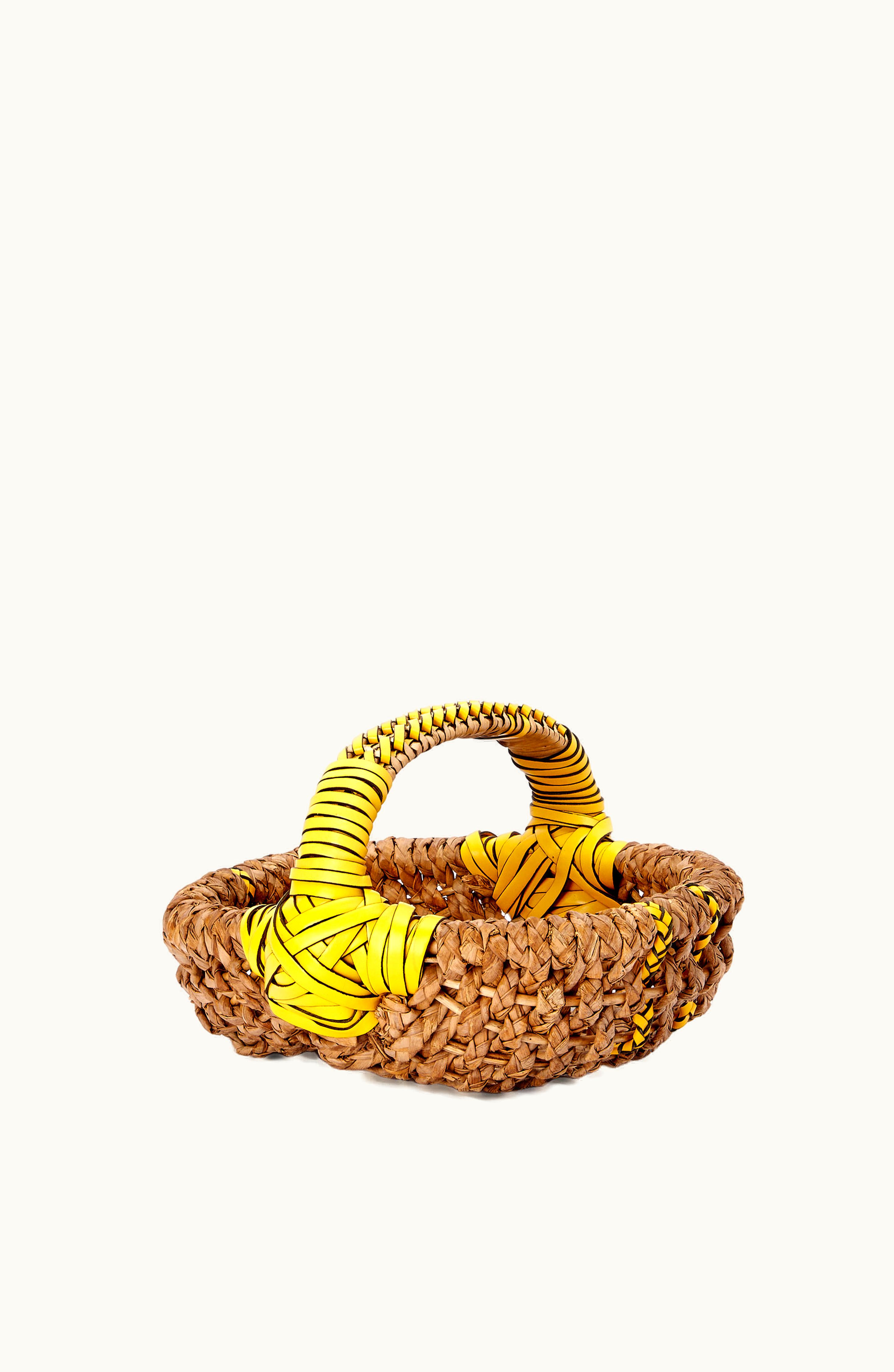 Loewe Loewe Portugese Braided Basket In Reed And Leather Natural / Tan