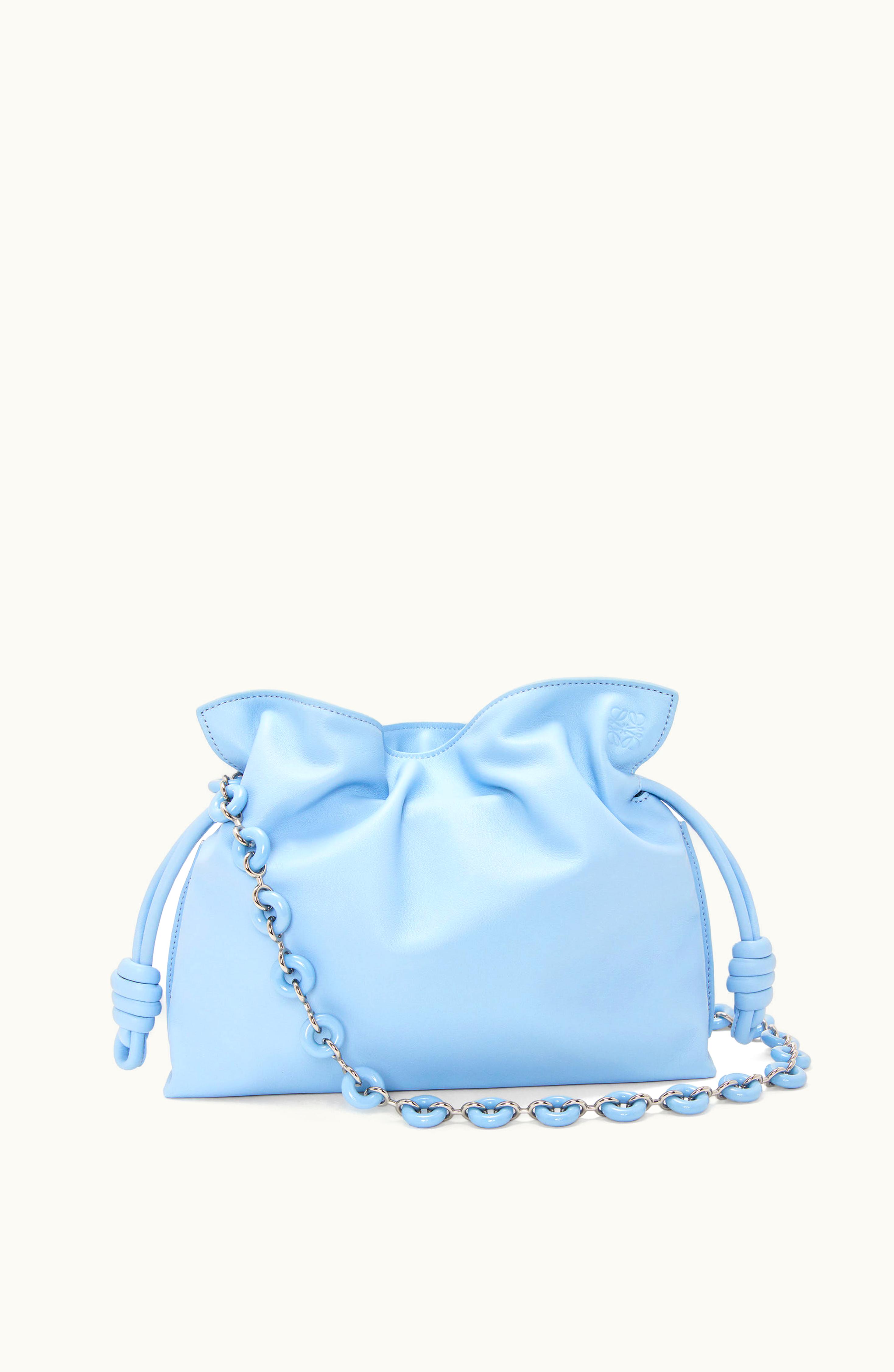 Loewe Loewe Flamenco Clutch In Nappa Calfskin & Donut Chain In Resin