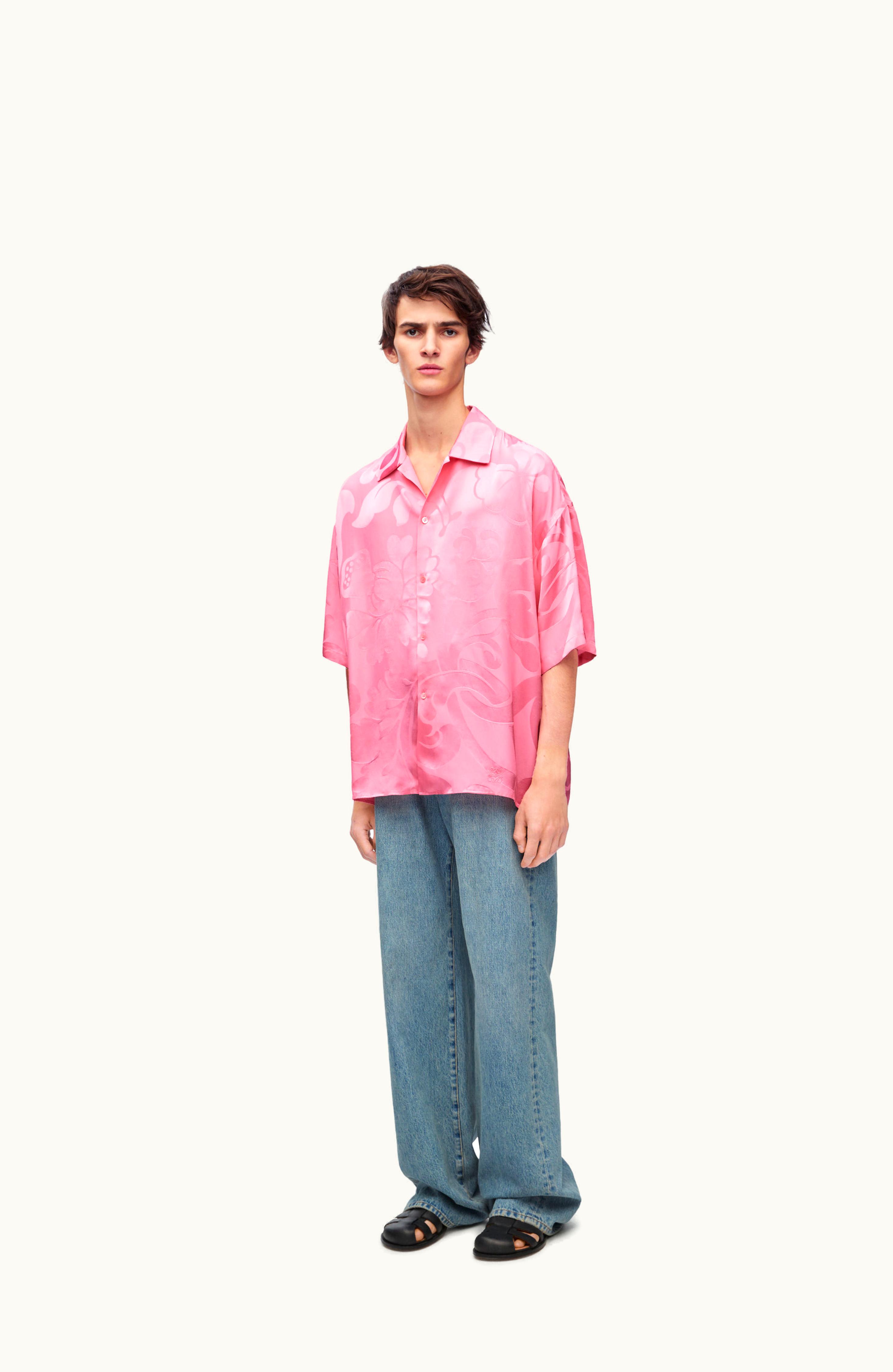 Loewe Loewe Short Sleeve Shirt In Viscose Candy