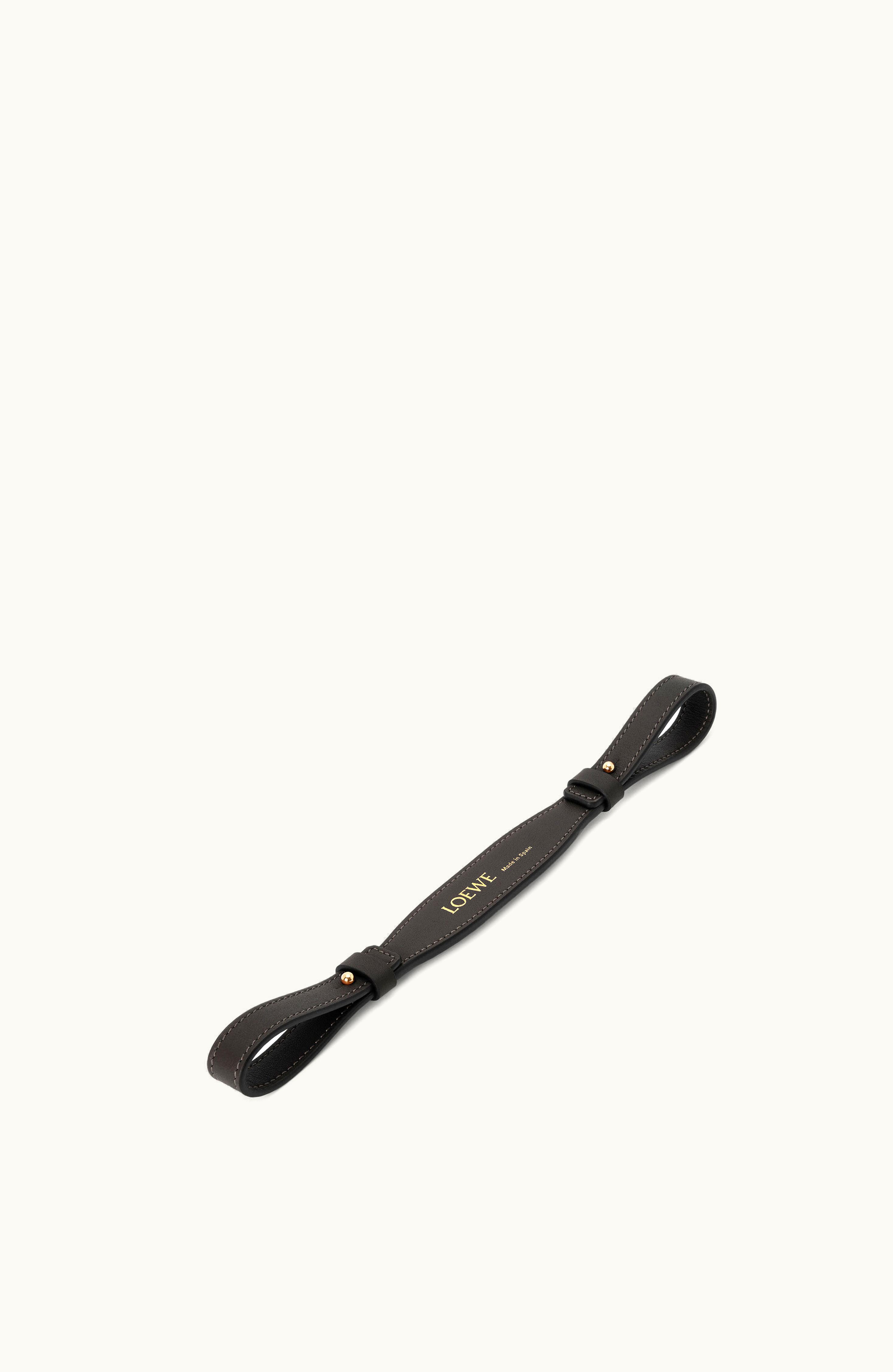 Loewe Loewe Branded Short Strap In Classic Calfskin Black