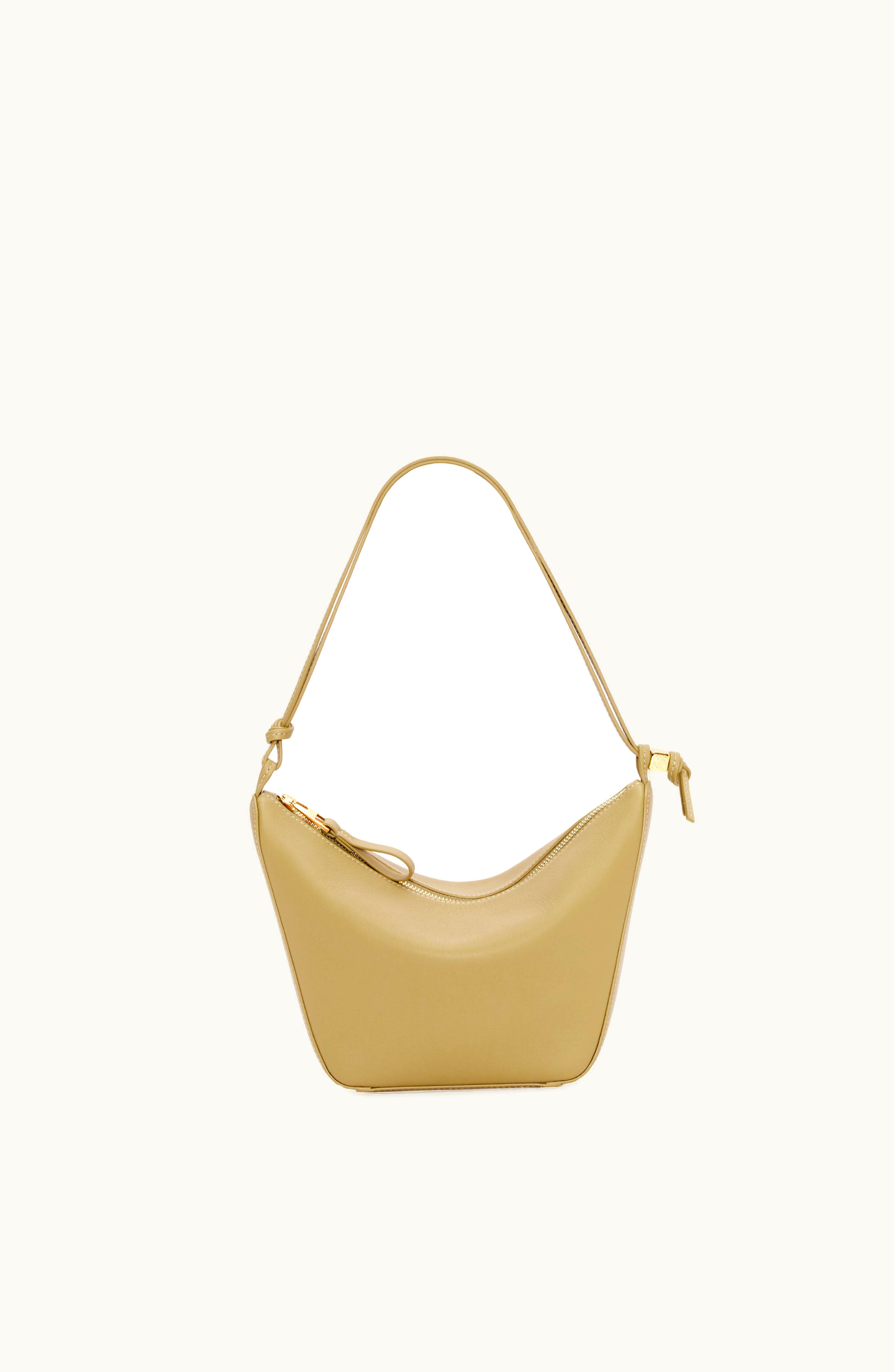 Loewe Loewe Mini Hammock Hobo Bag In Classic Calfskin Clay Green