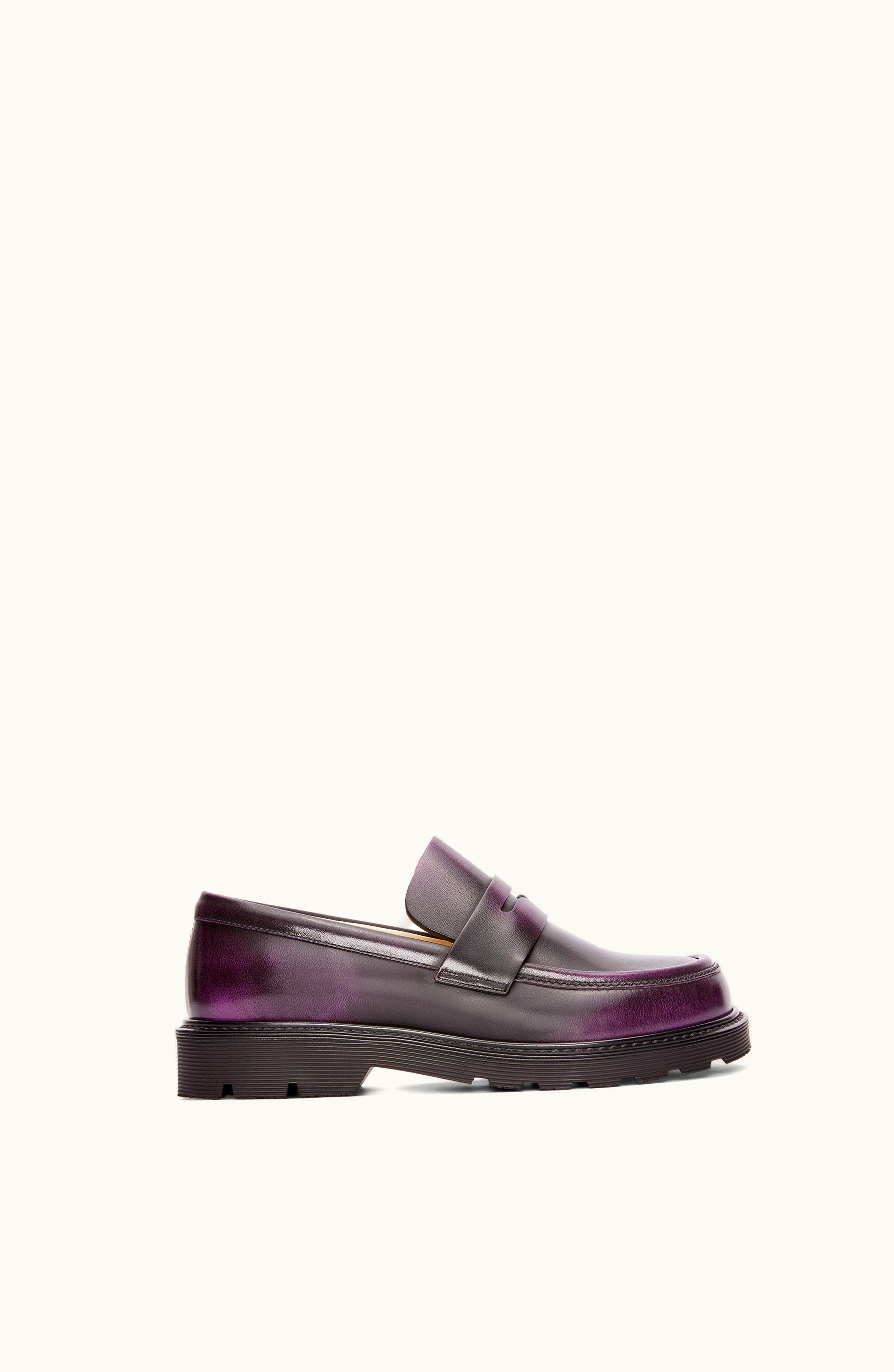 Loewe Loewe Blaze Loafer In Bicolour brushed-off Calfskin Mali / Black