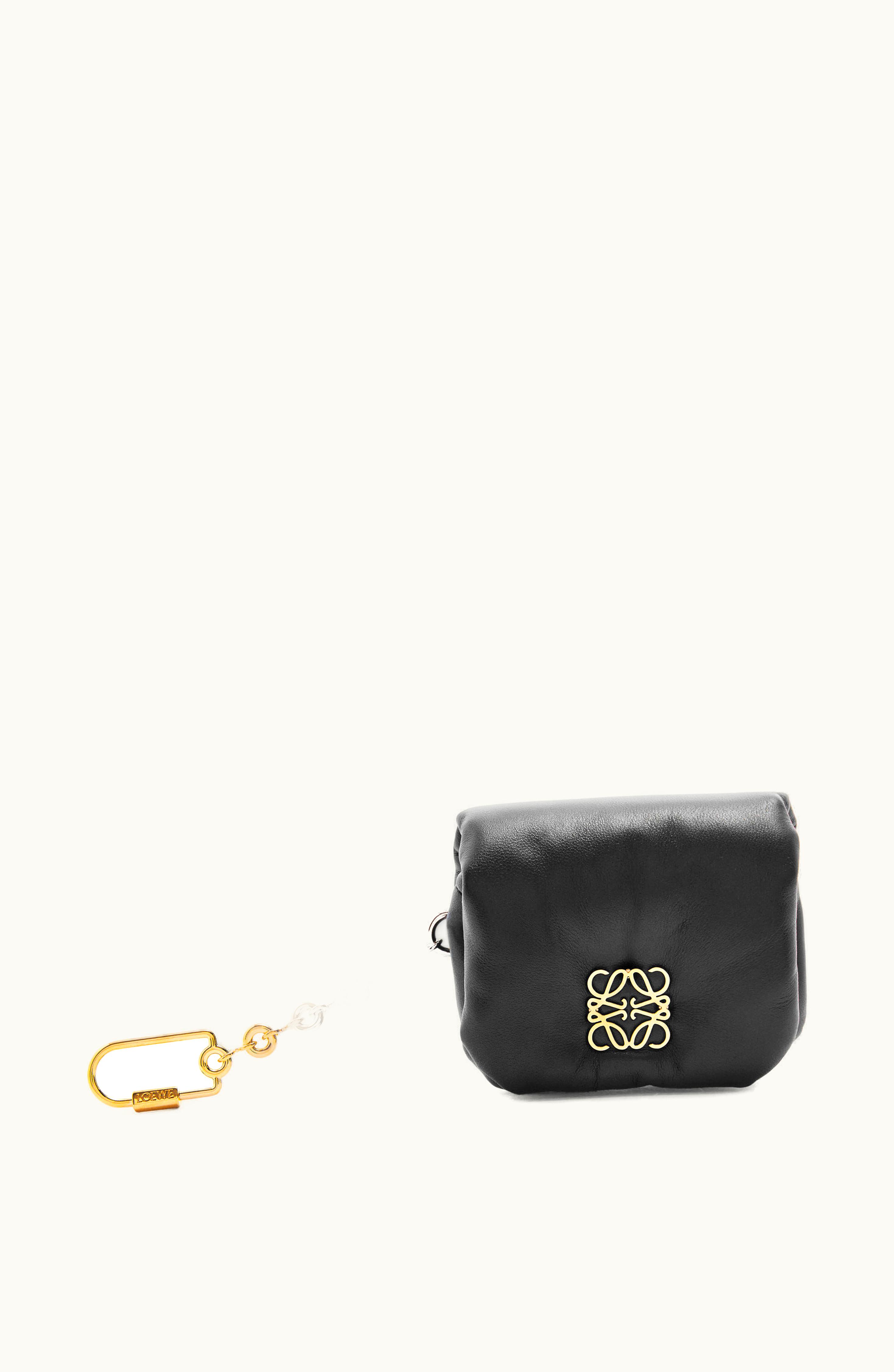 Loewe Loewe Puffer Goya Case In Shiny Nappa Calfskin Black