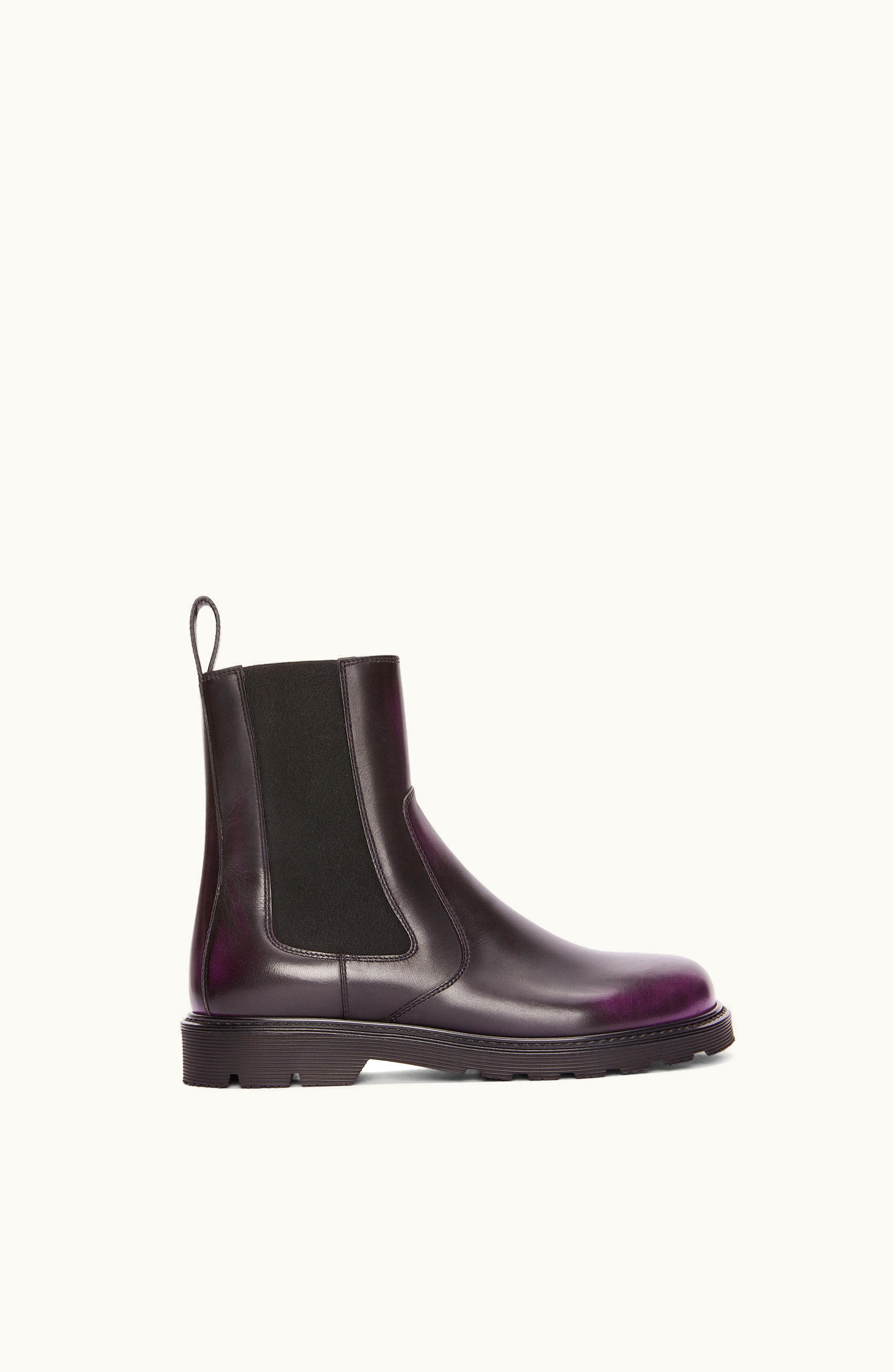 Loewe Loewe Blaze Chelsea Boot In Bicolour Brushed Calfskin Mali / Black