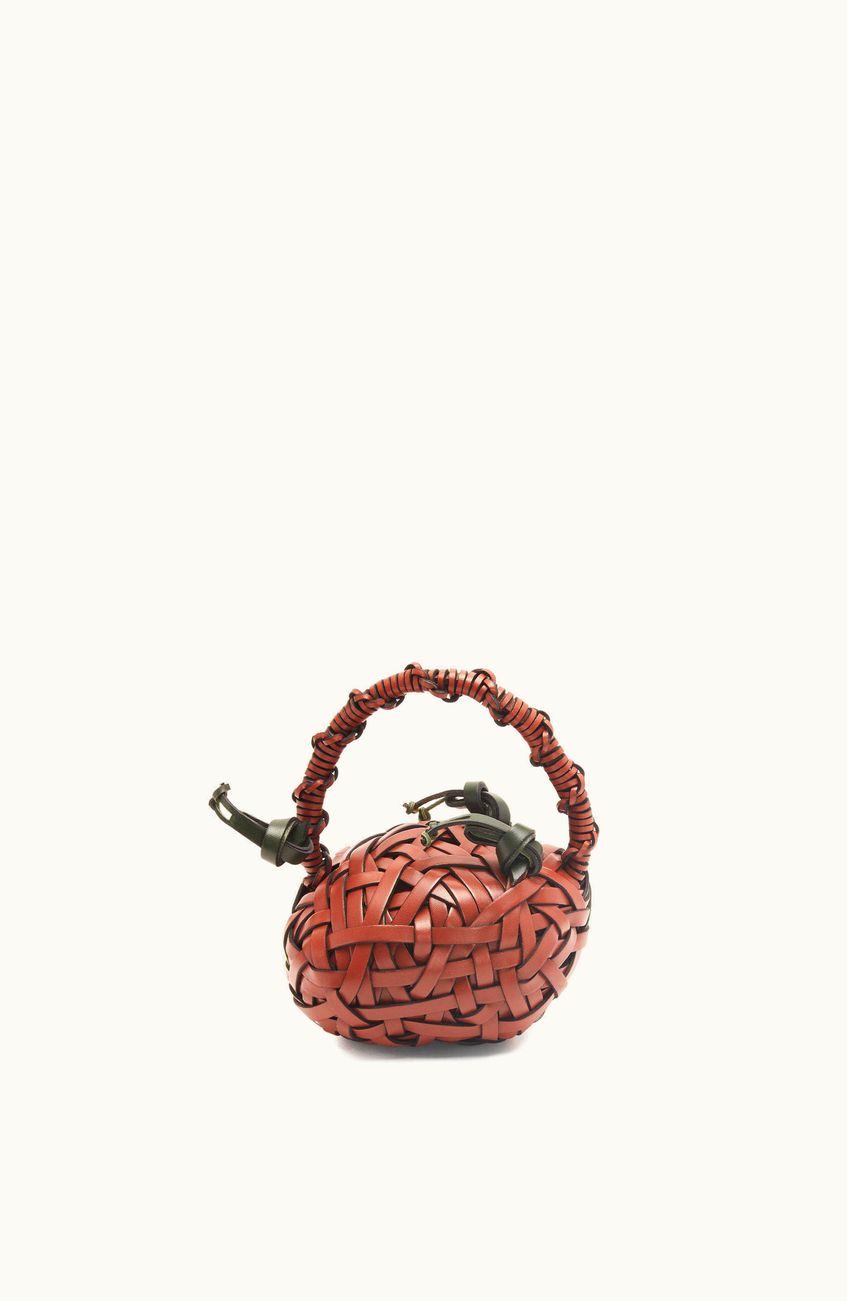 Loewe Loewe Door Stop In Stone And Calfskin Burnt Red / Multicolor