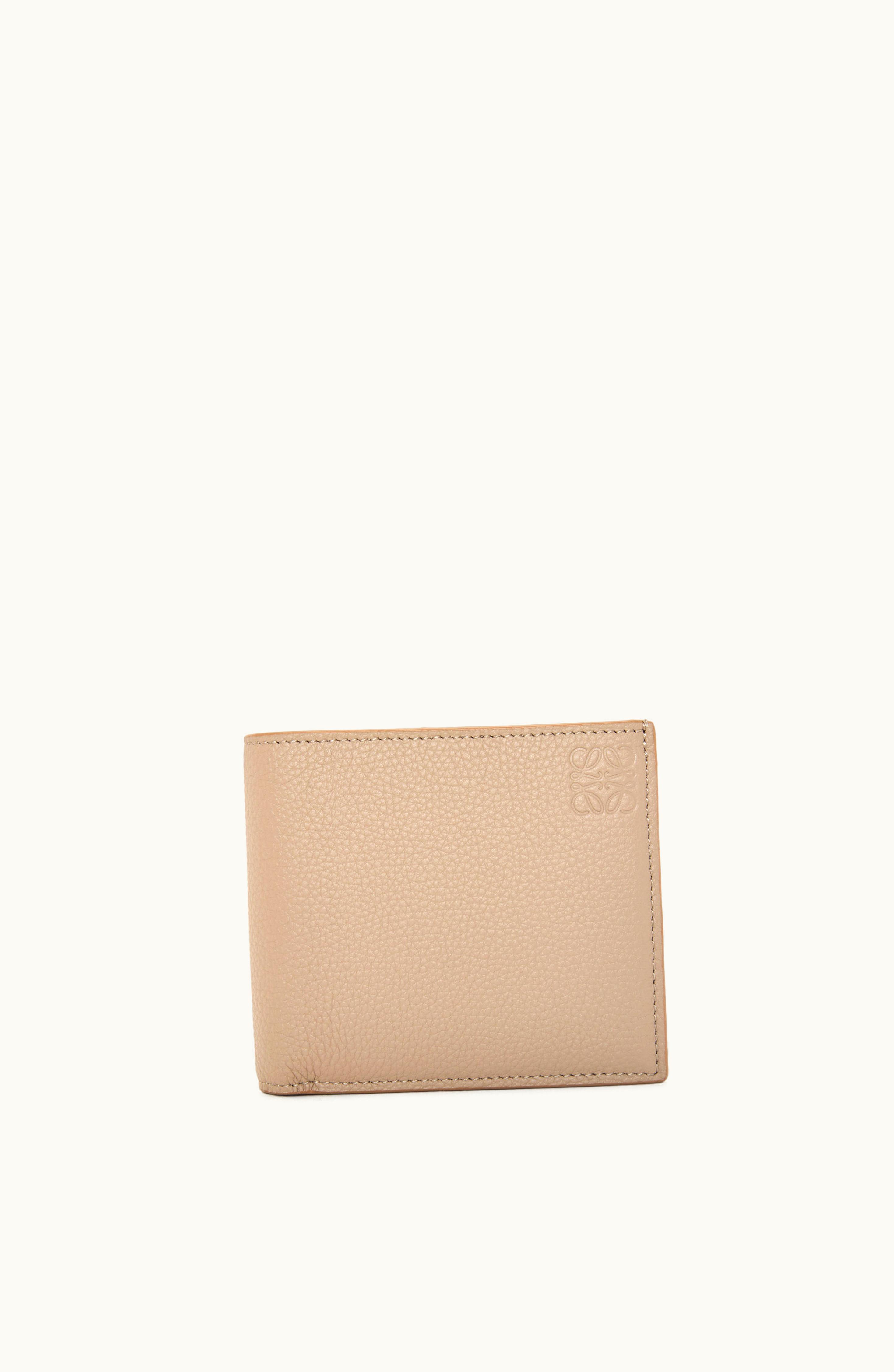 Loewe Loewe Bifold Coin Wallet In Soft Grained Calfskin Sand