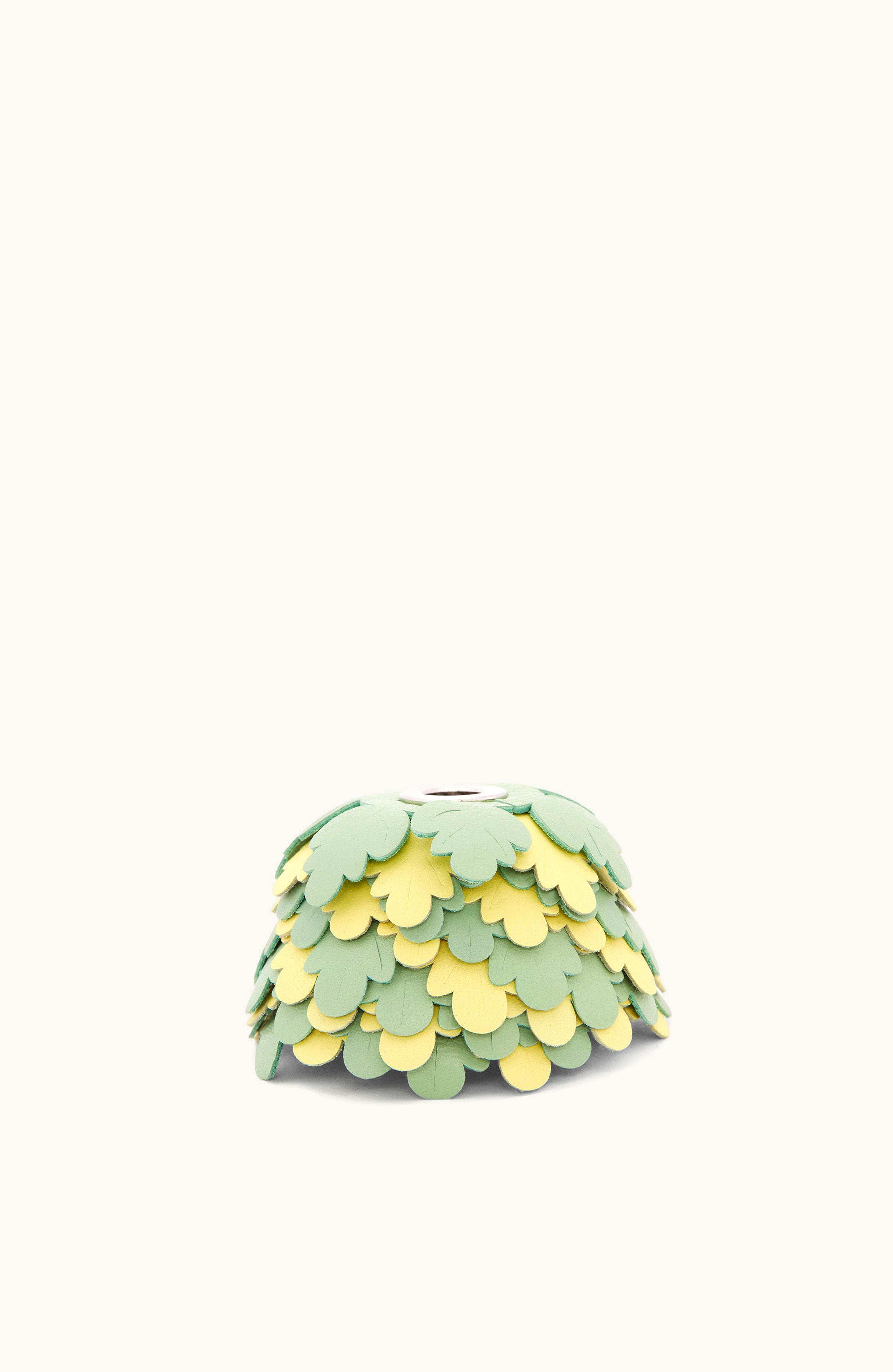 Loewe Loewe Leaves Charm In Calfskin Jade / Yellow Garnet