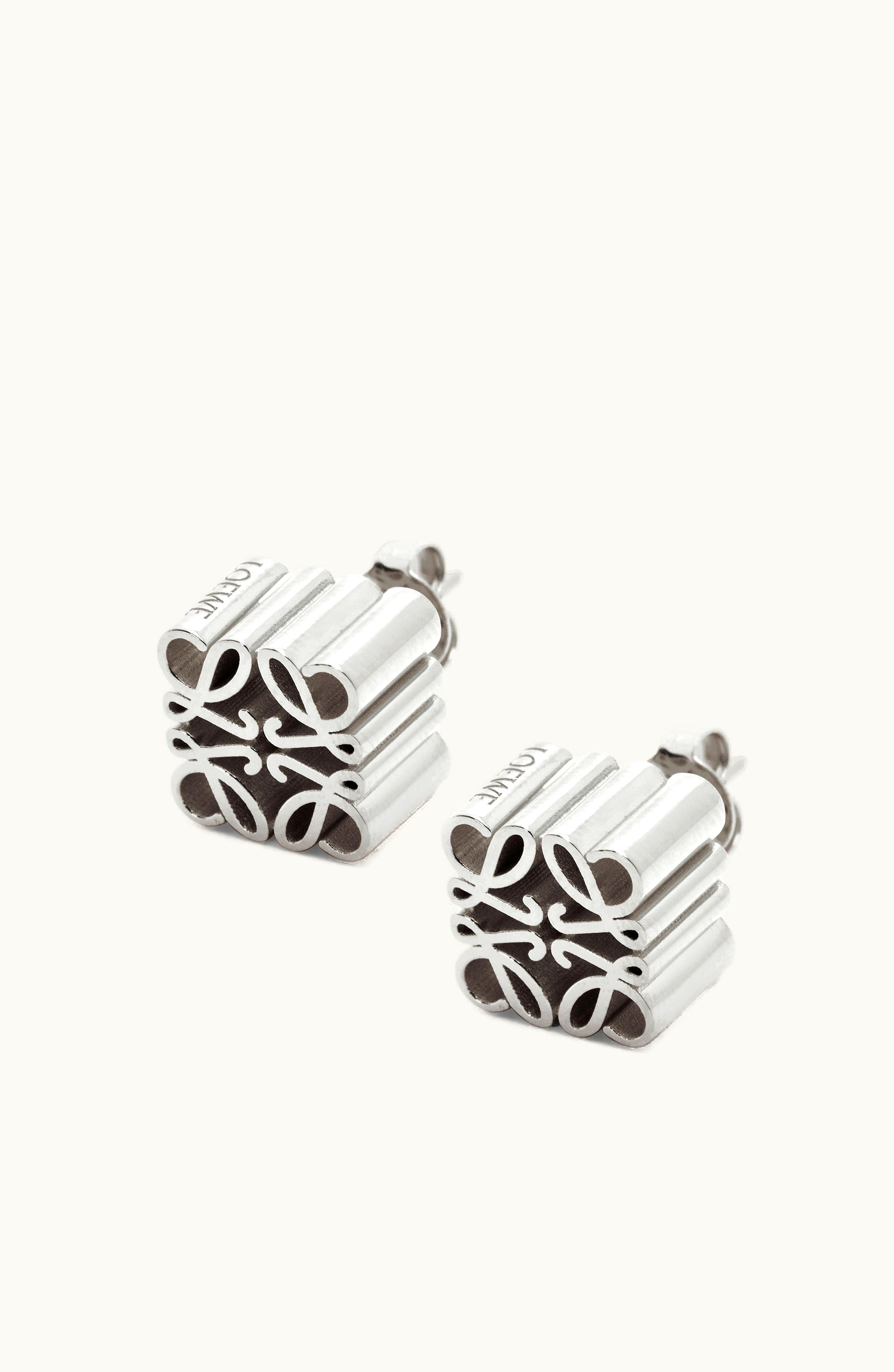 Loewe Loewe Anagram Stud Earrings In Sterling Silver Silver