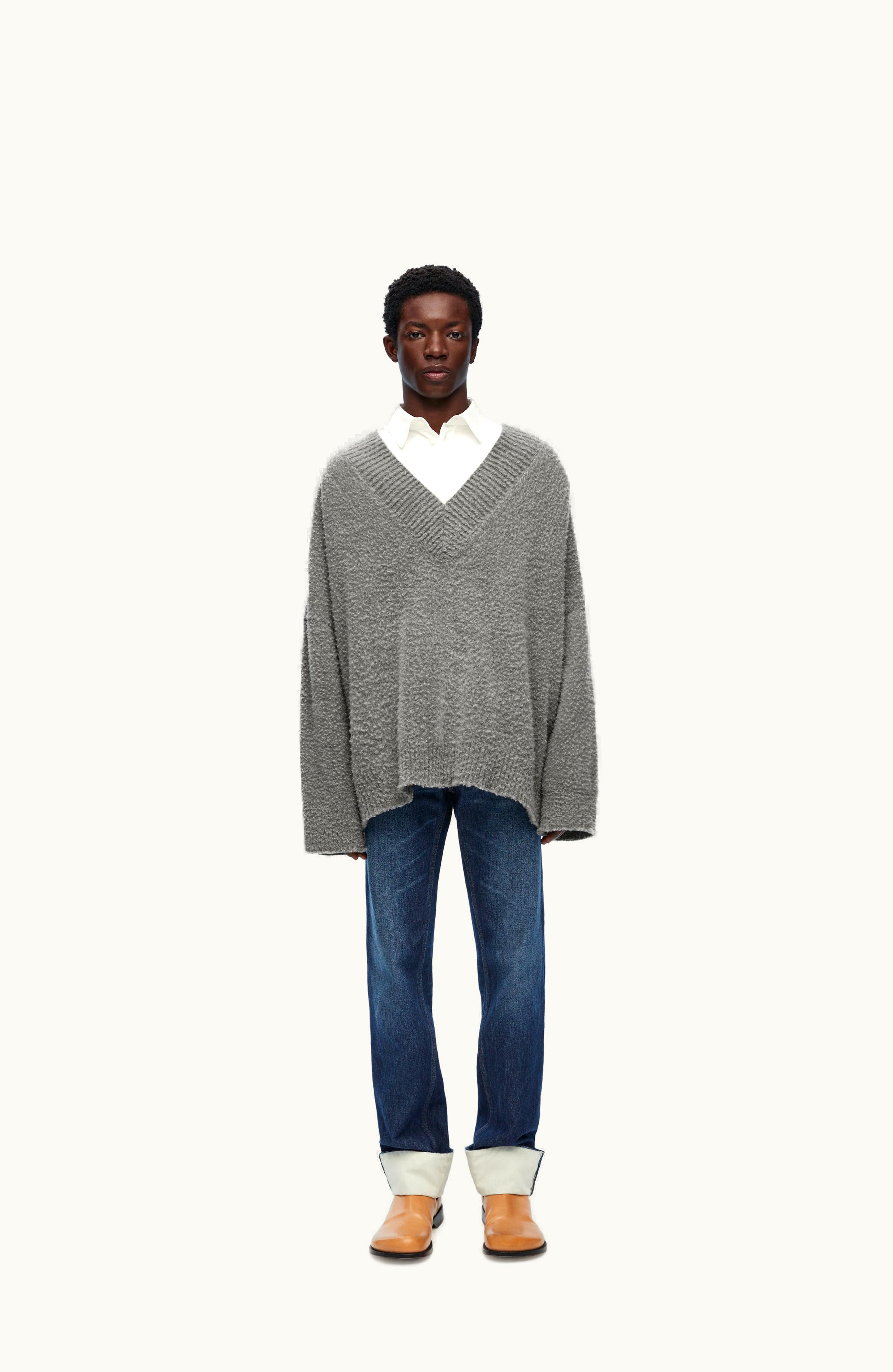 Loewe Loewe Fisherman turn-up Jeans In Denim Washed Indigo