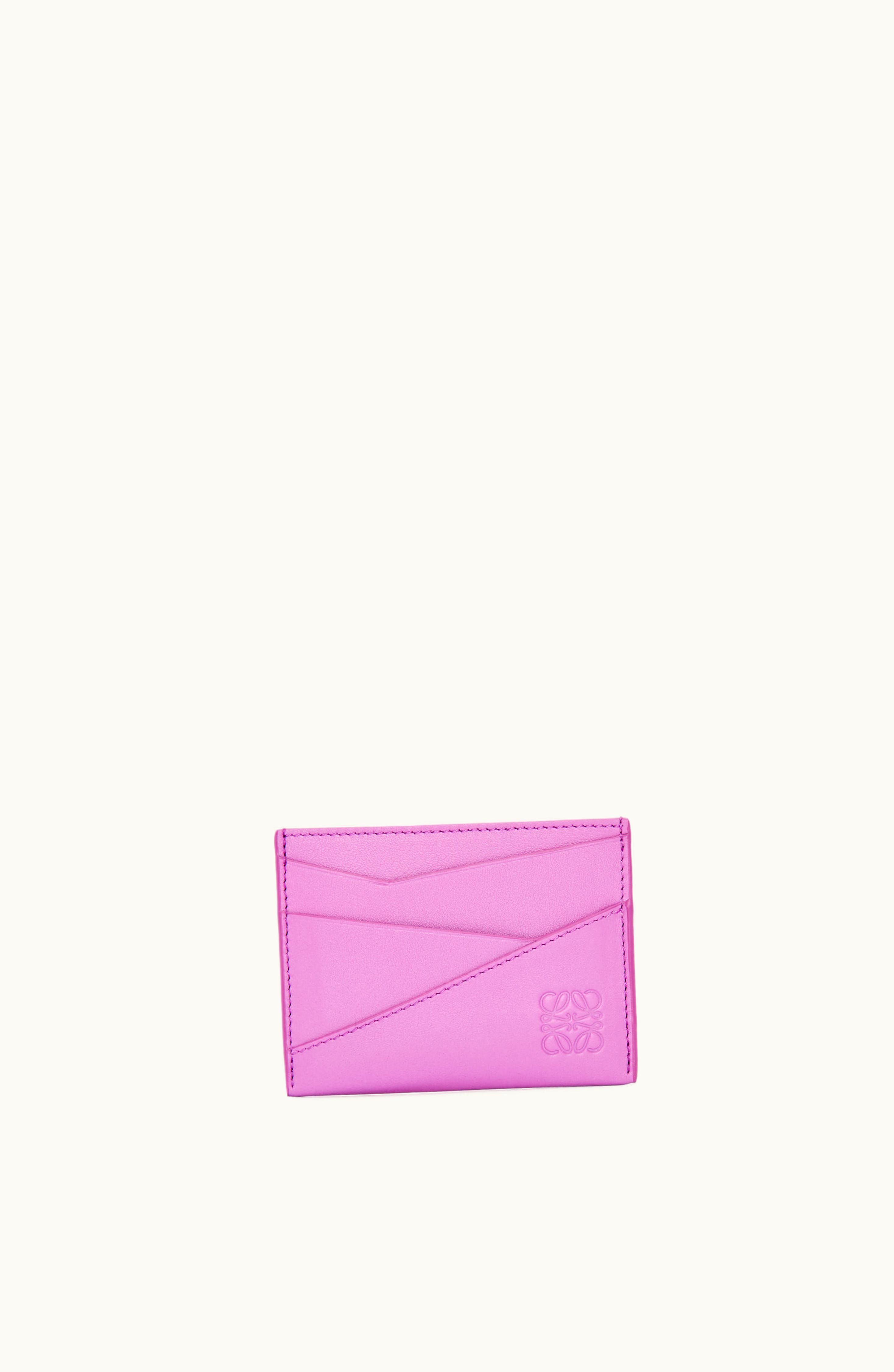 Loewe Loewe Puzzle Plain Cardholder In Classic Calfskin Rockrose