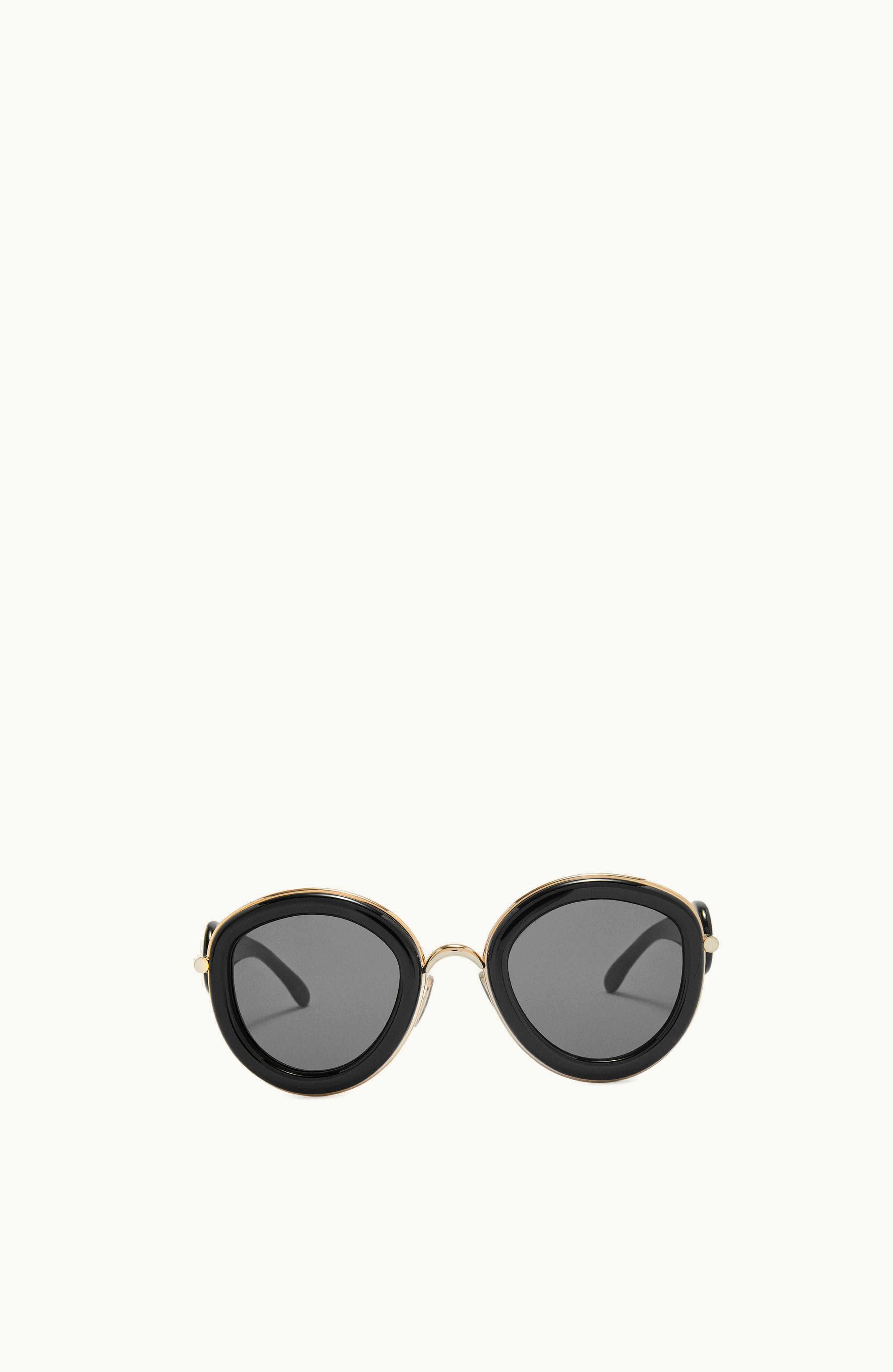 Loewe Loewe Metal Daisy Sunglasses In Acetate In Metal Black