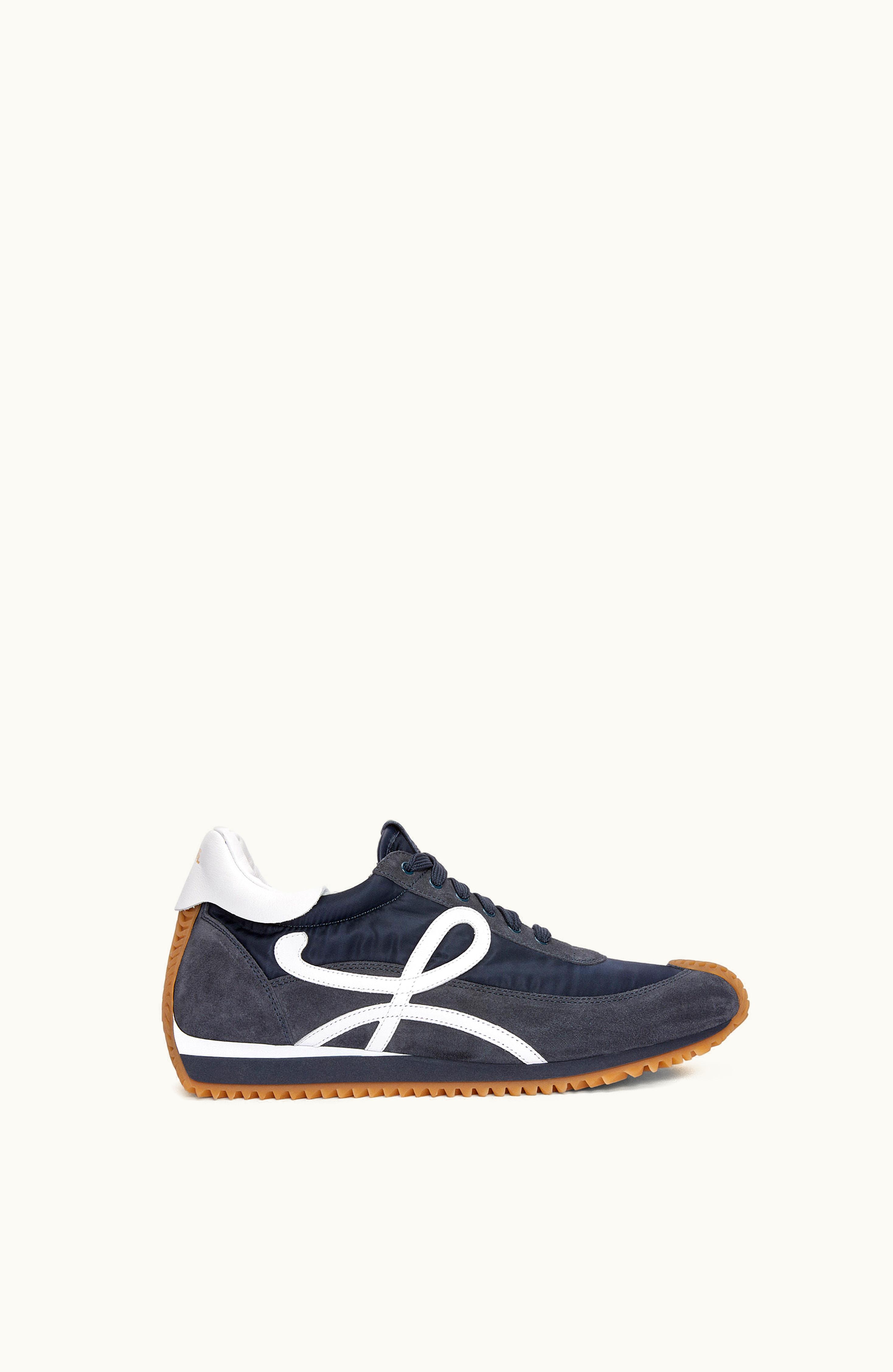 Loewe Loewe Flow Runner In Nylon And Suede Dark Navy
