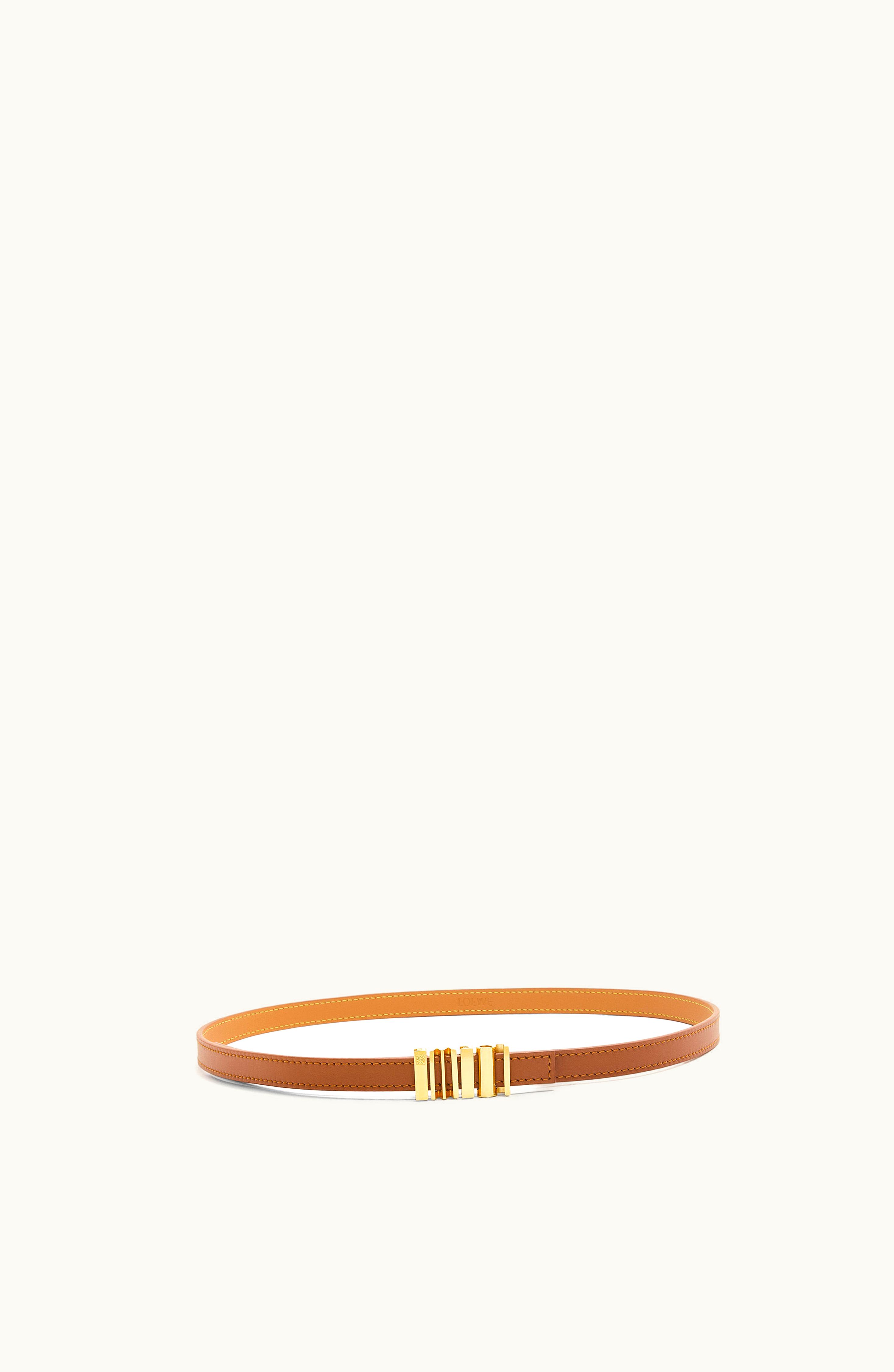 Loewe Loewe Graphic Buckle Belt In Classic Calfskin Tan