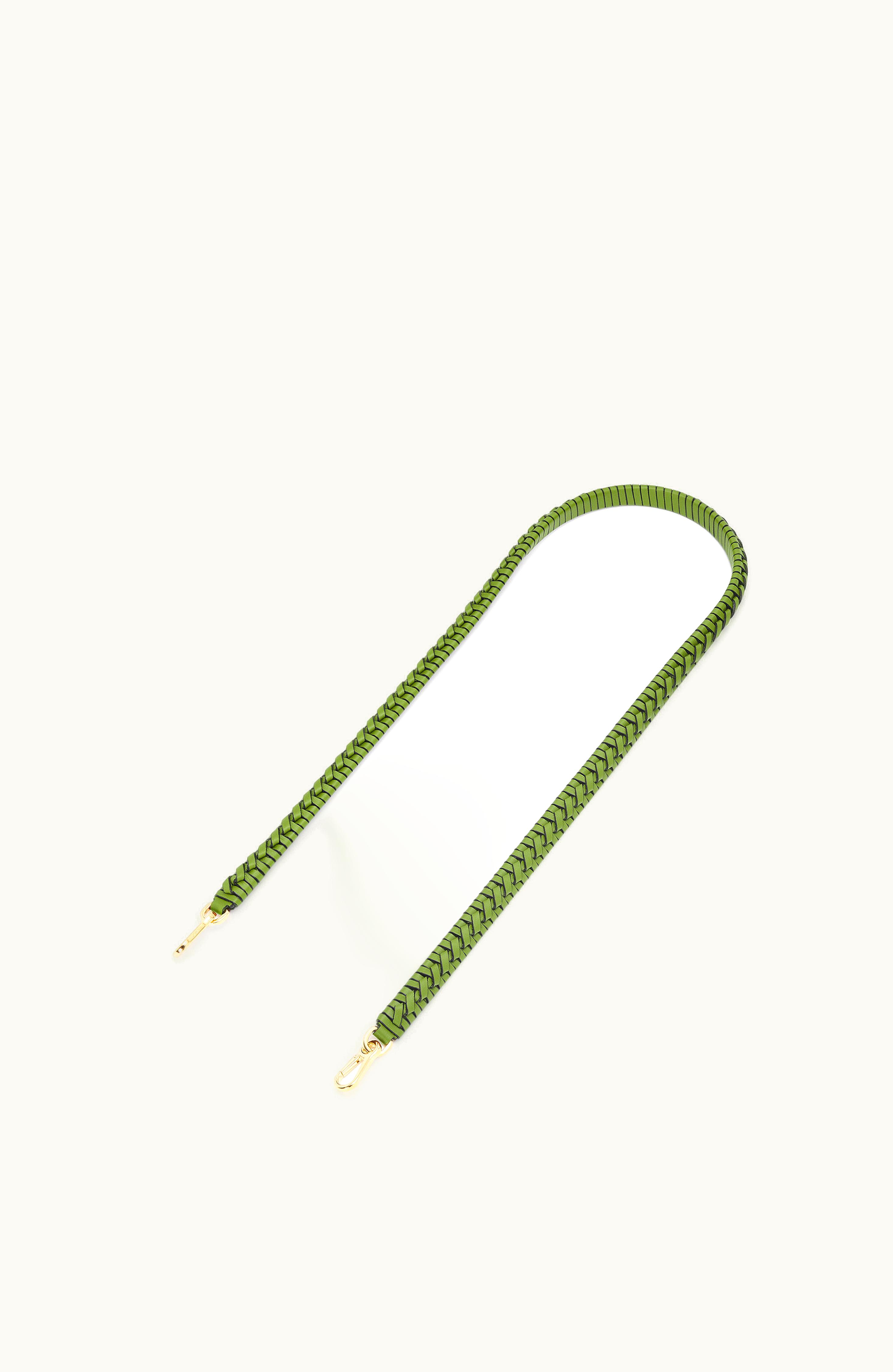 Loewe Loewe Woven Spiral Strap In Classic Calfskin Spring Green