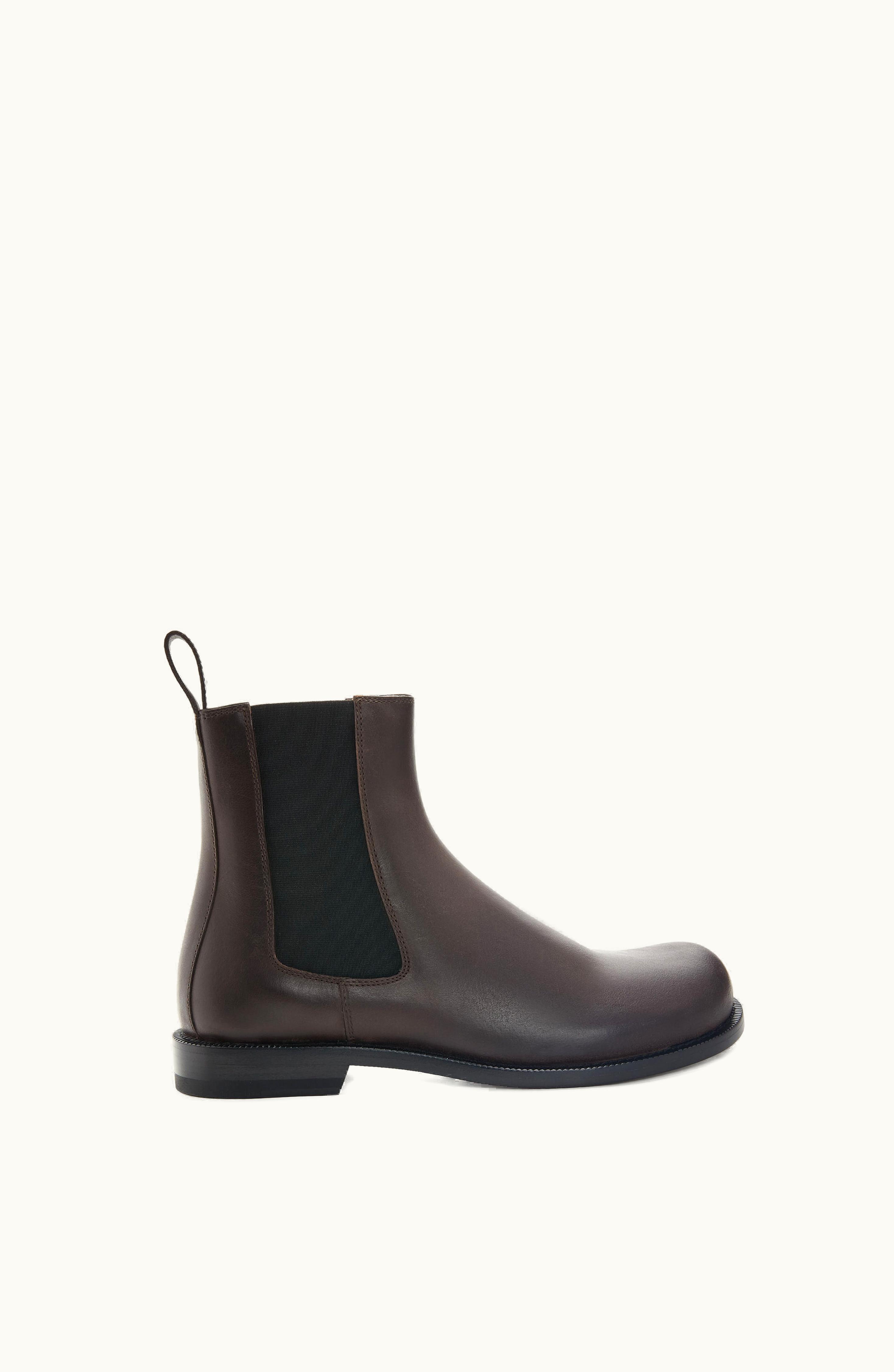 Loewe Loewe Campo Chelsea Boot In Calfskin Dark Brown