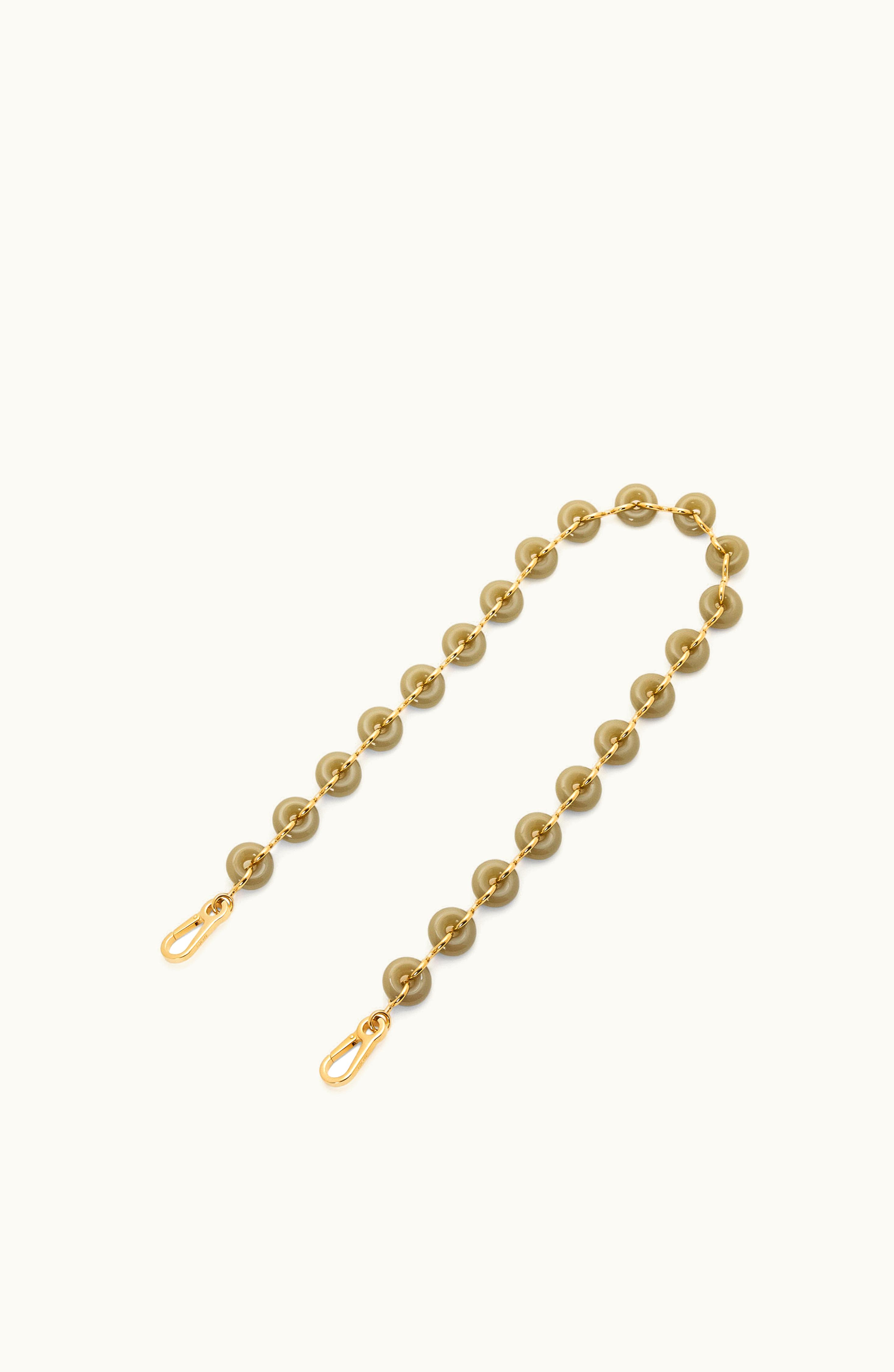Loewe Loewe Donut Chain Strap In Acetate Clay Green