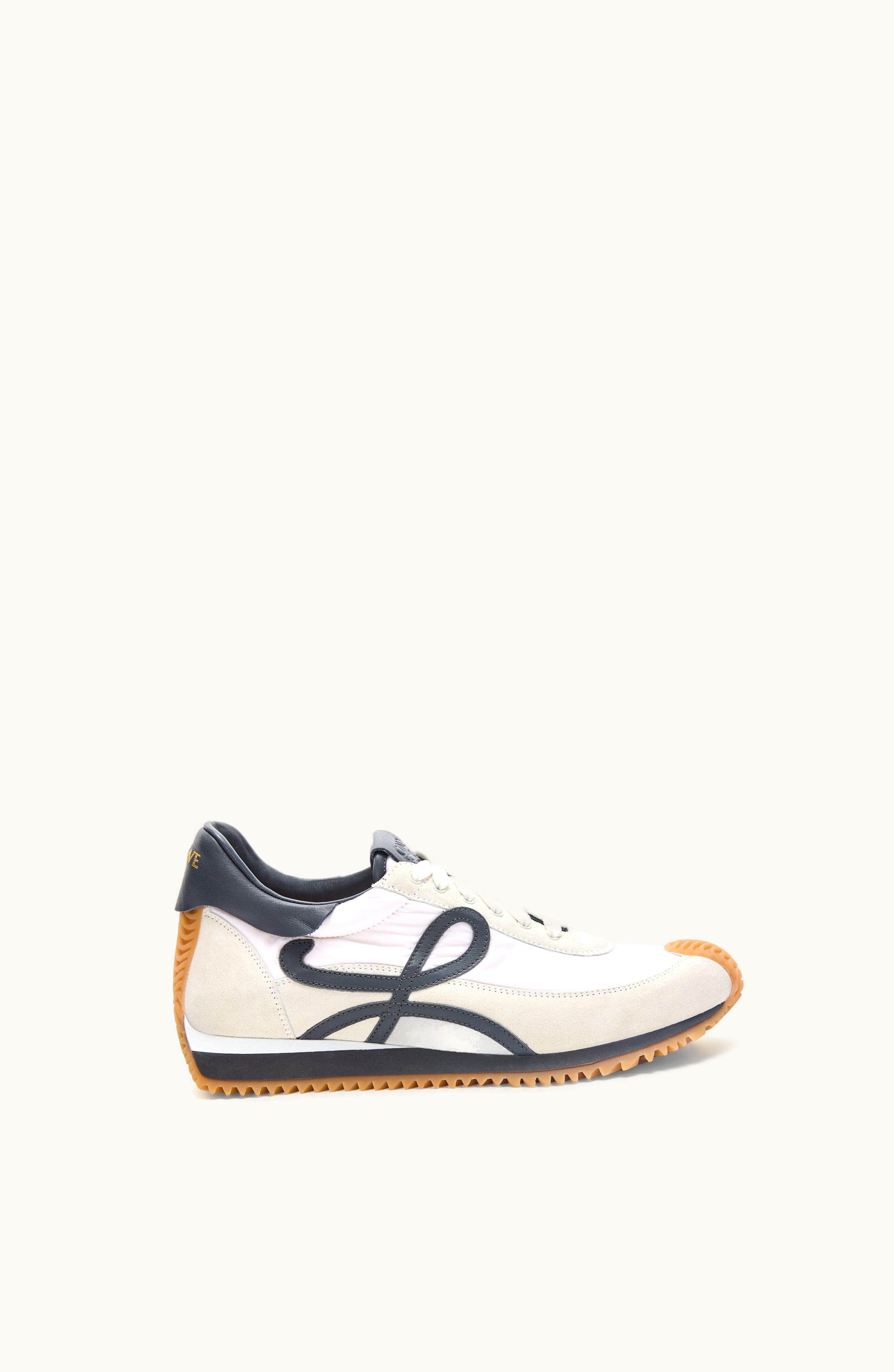 Loewe Loewe Flow Runner In Nylon And Suede Blue Anthracite / White