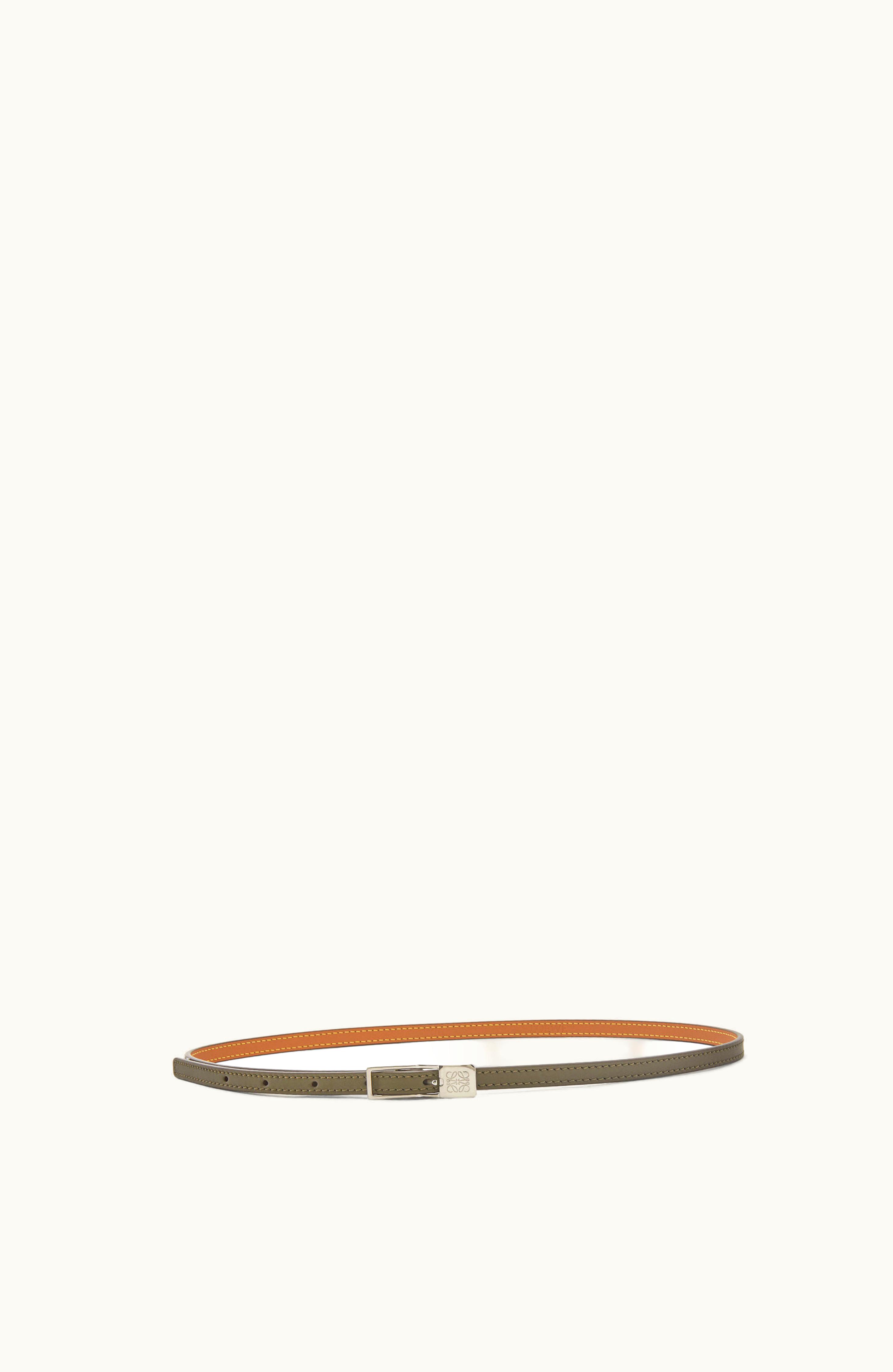 Loewe Loewe Anagram Padlock Belt In Smooth Calfskin Tea Dust / Palladium