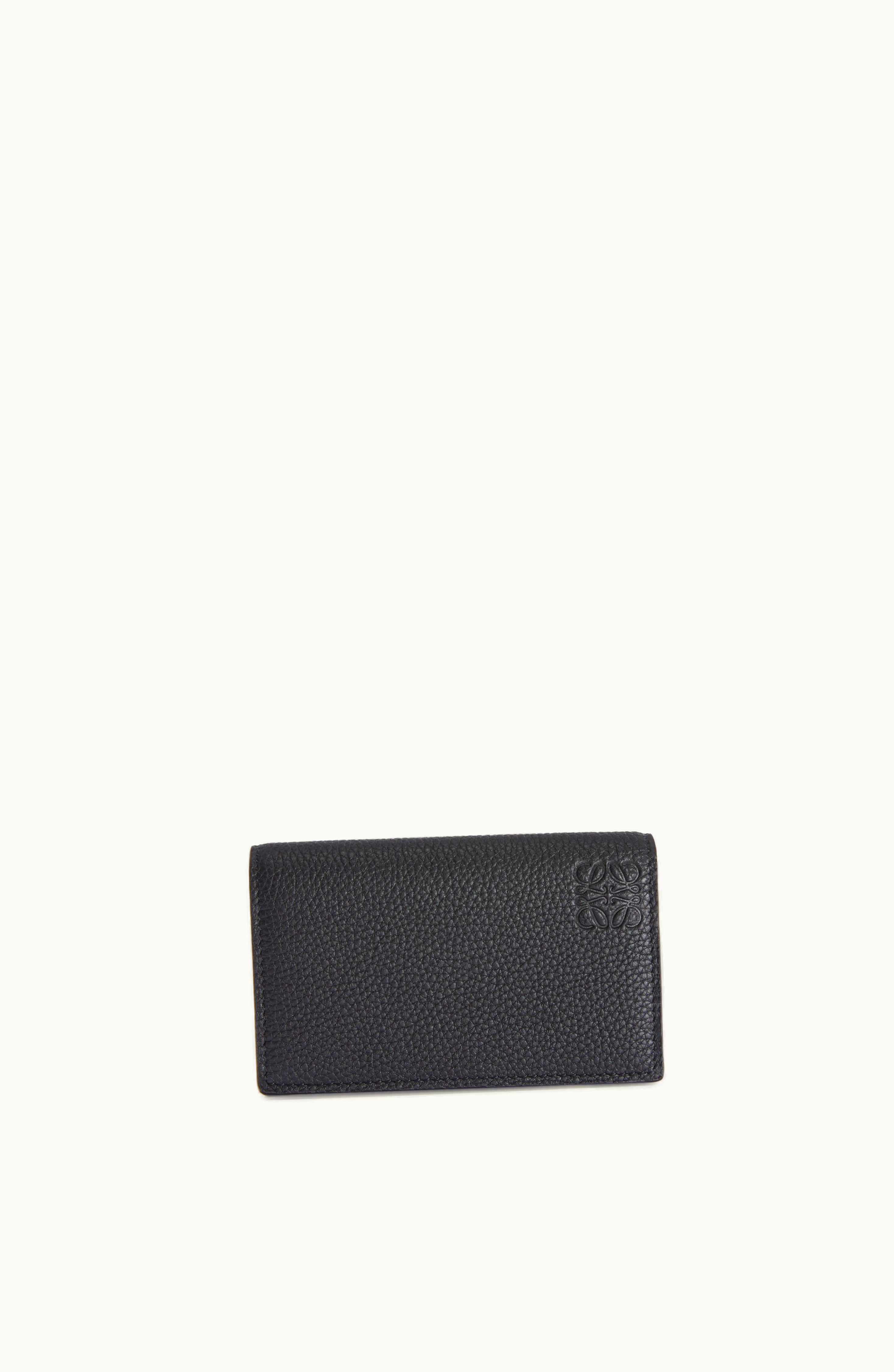 Loewe Loewe Business Cardholder In Soft Grained Calfskin Black