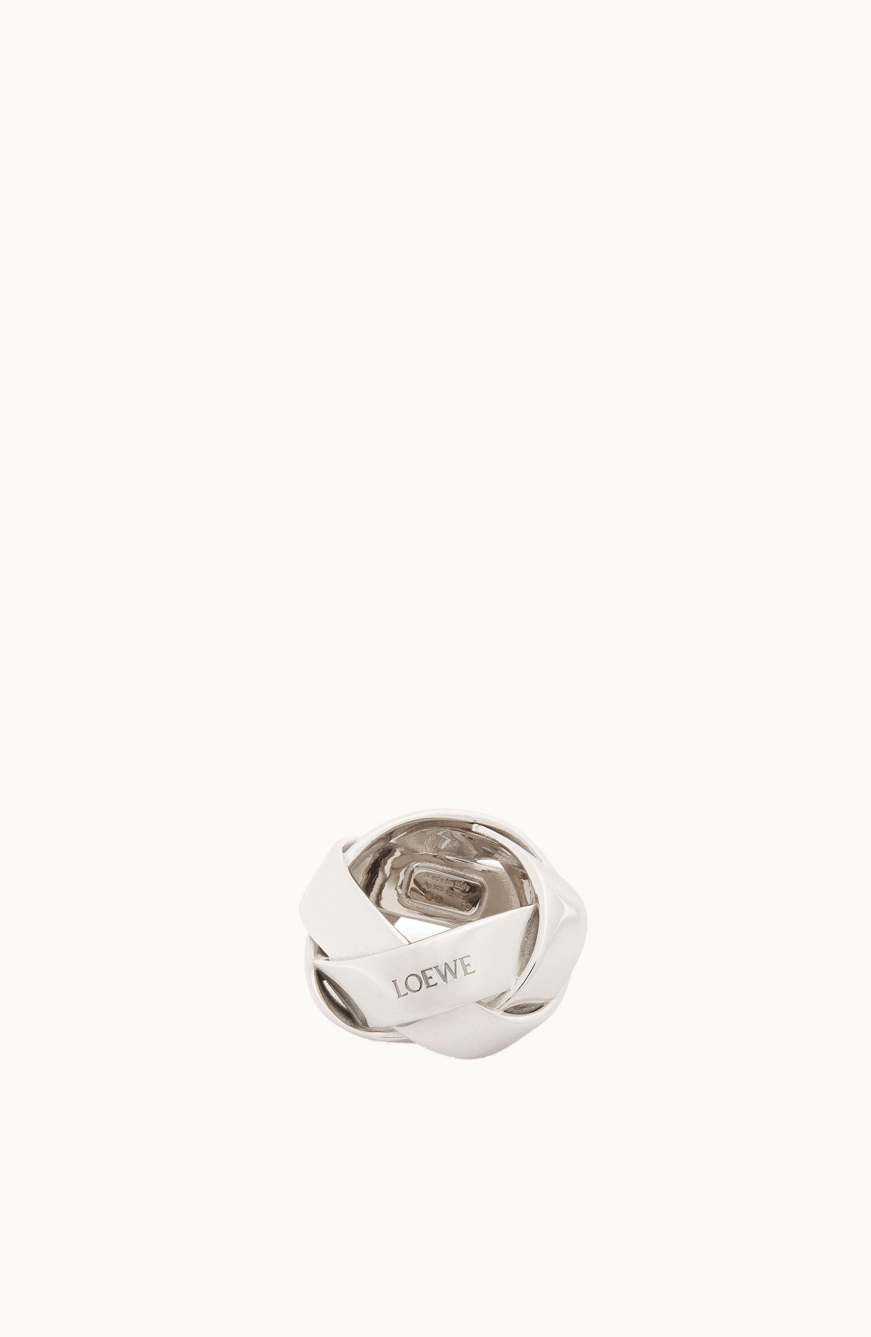 Loewe Loewe Chunky Nest Ring In Sterling Silver Silver