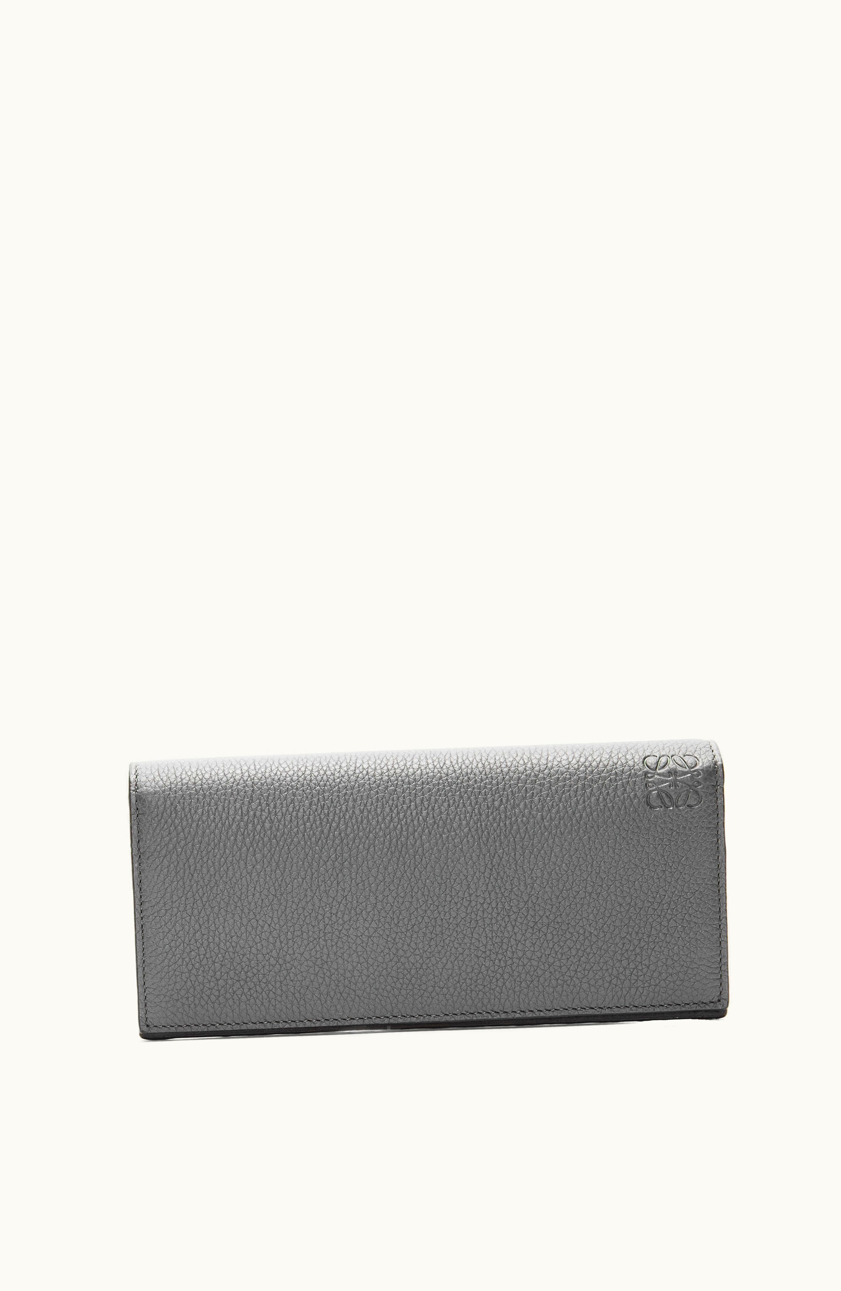 Loewe Loewe Long Horizontal Wallet In Soft Grained Calfskin Anthracite