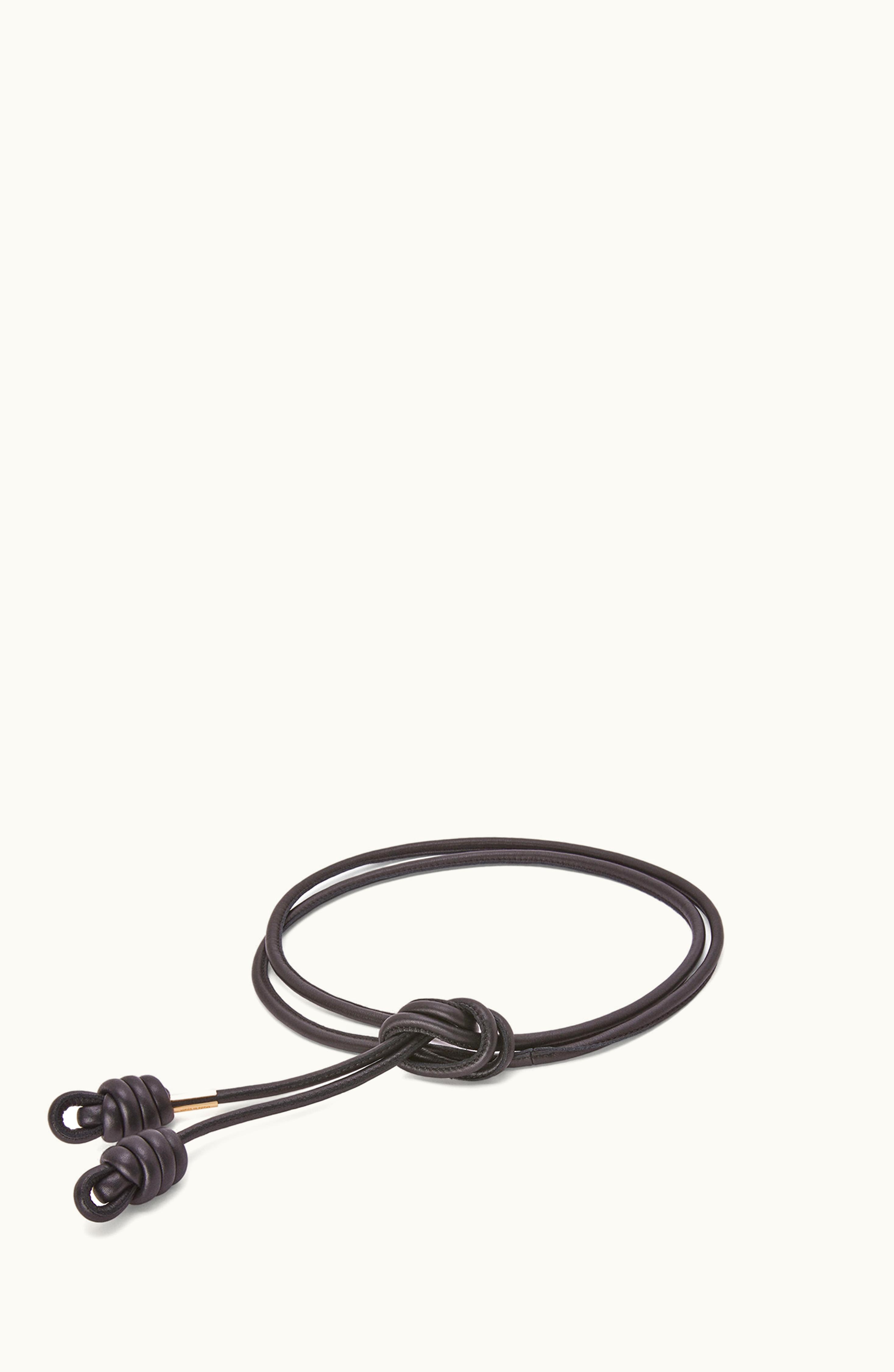 Loewe Loewe Flamenco Knot Belt In Classic Calfskin Black