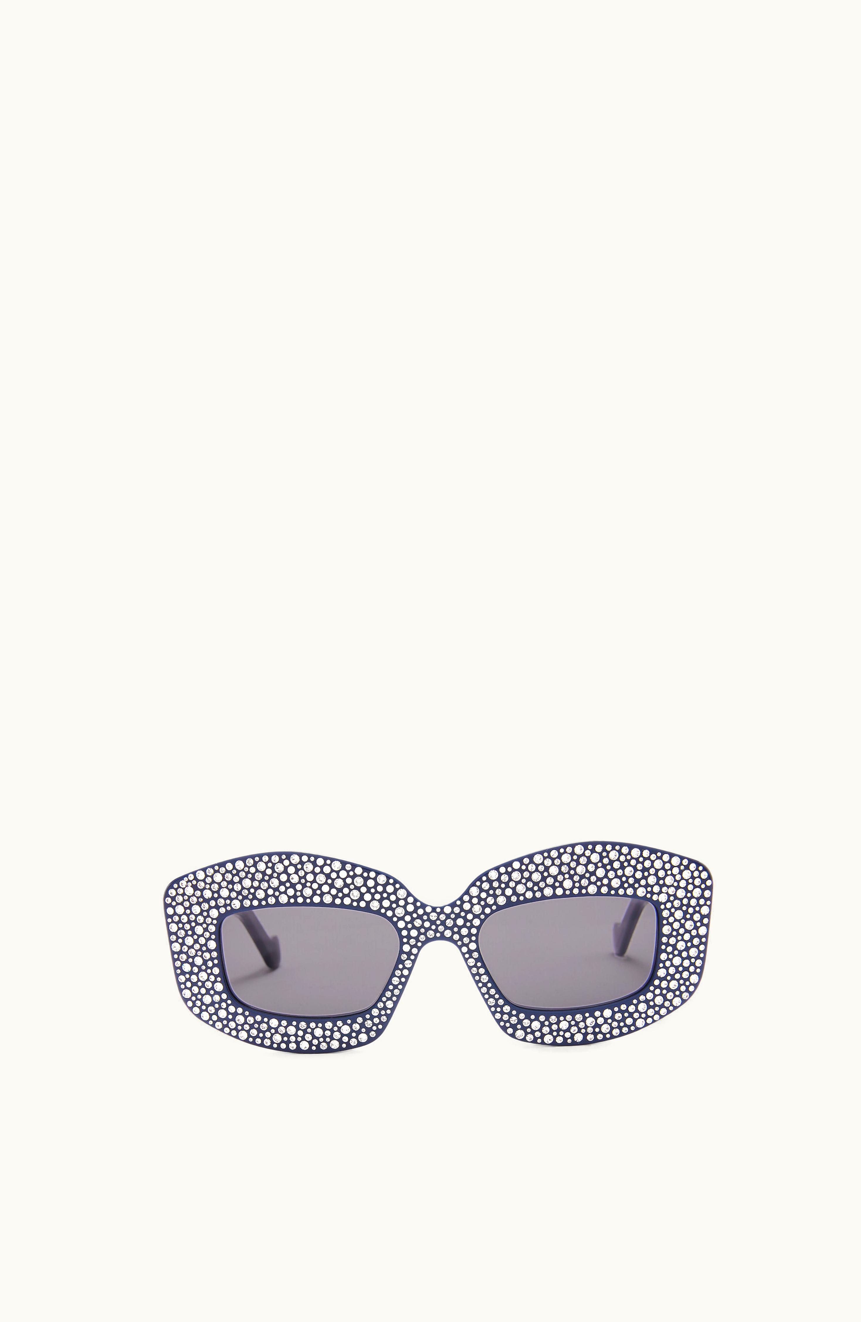 Loewe Loewe Pavé Screen Sunglasses In Acetate Navy Blue