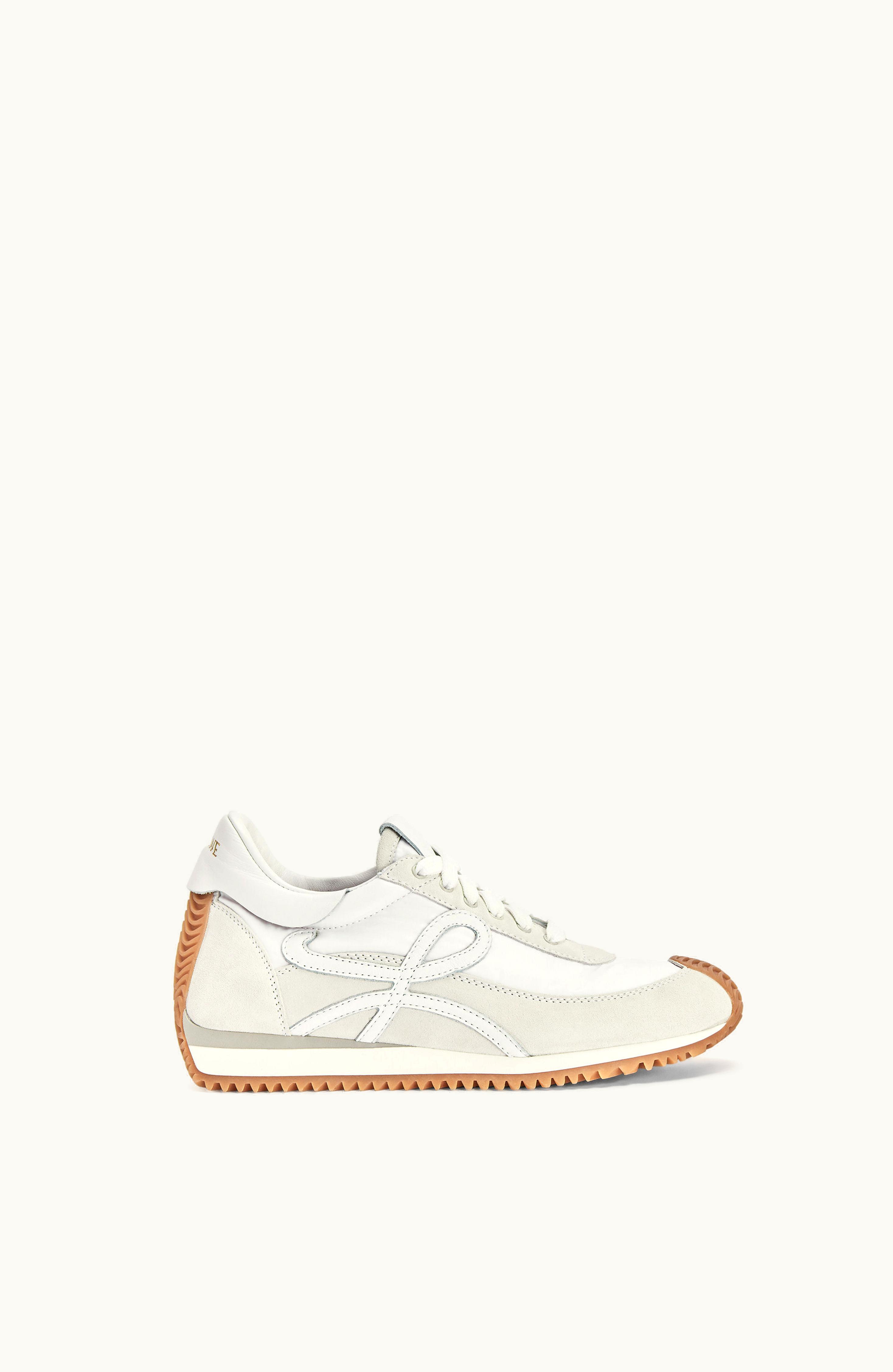 Loewe L Monogram Runner Sneaker In Calfskin And Nylon Honey