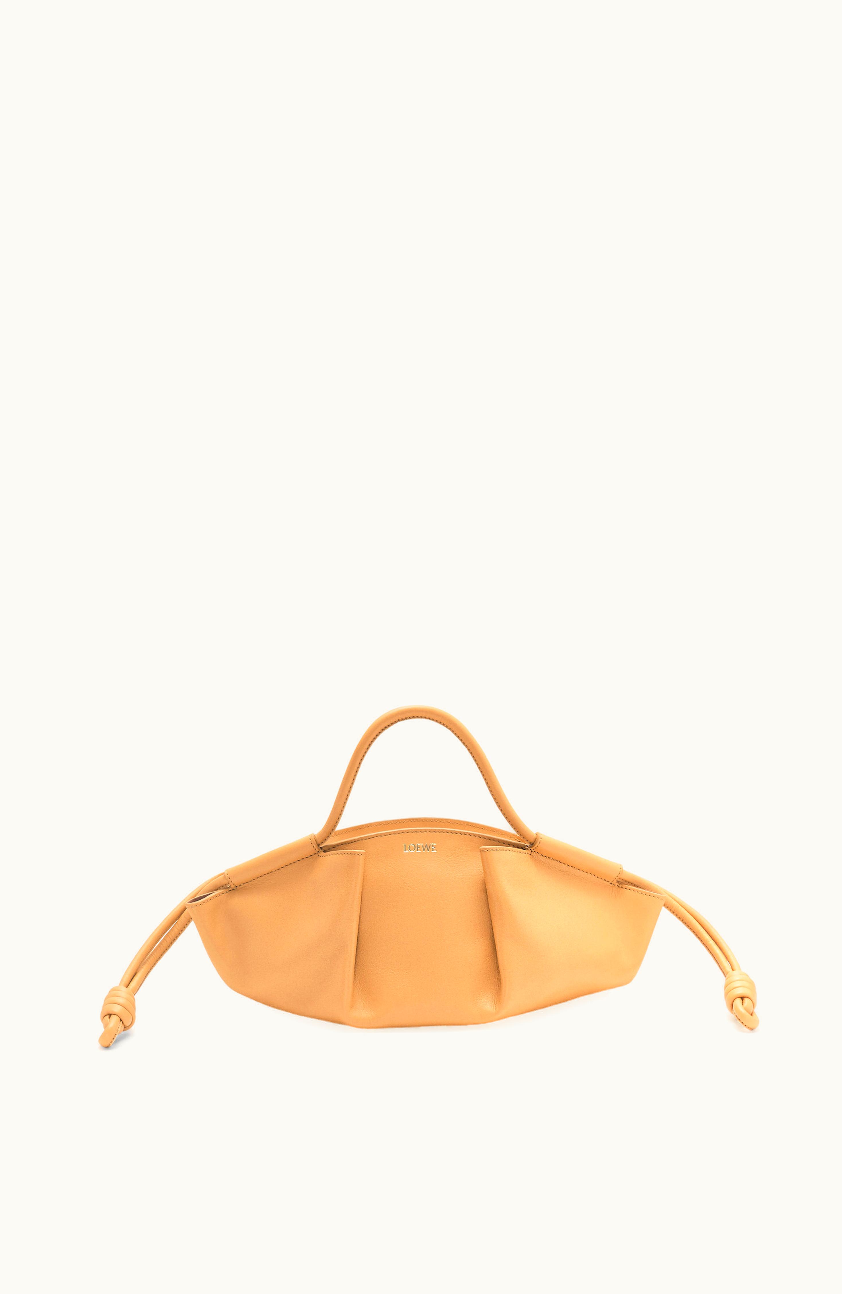 Loewe Small Paseo Bag In Shiny Nappa Calfskin Warm Desert