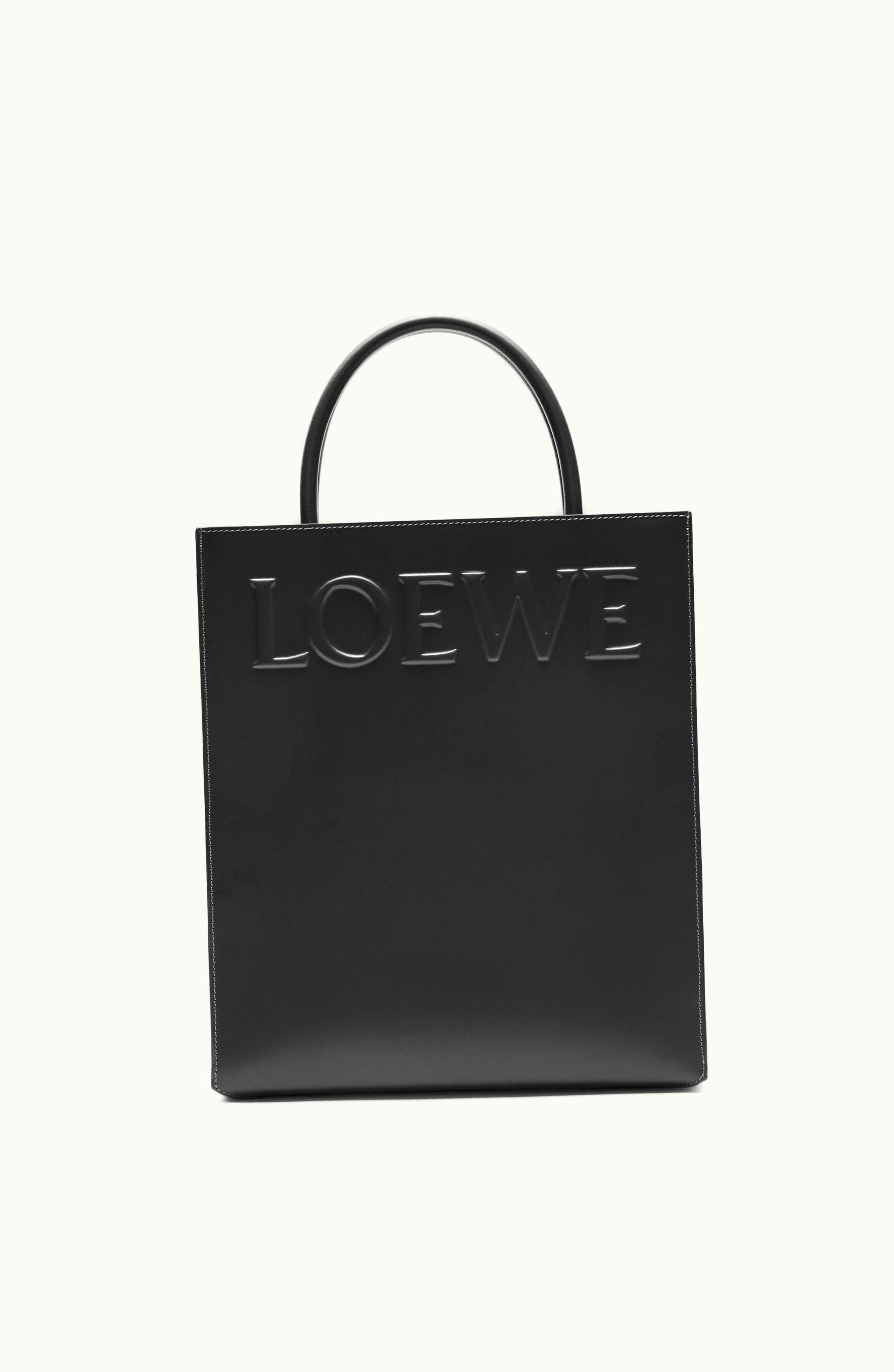 Loewe Loewe Standard A4 Tote In Sleek Calfskin Black