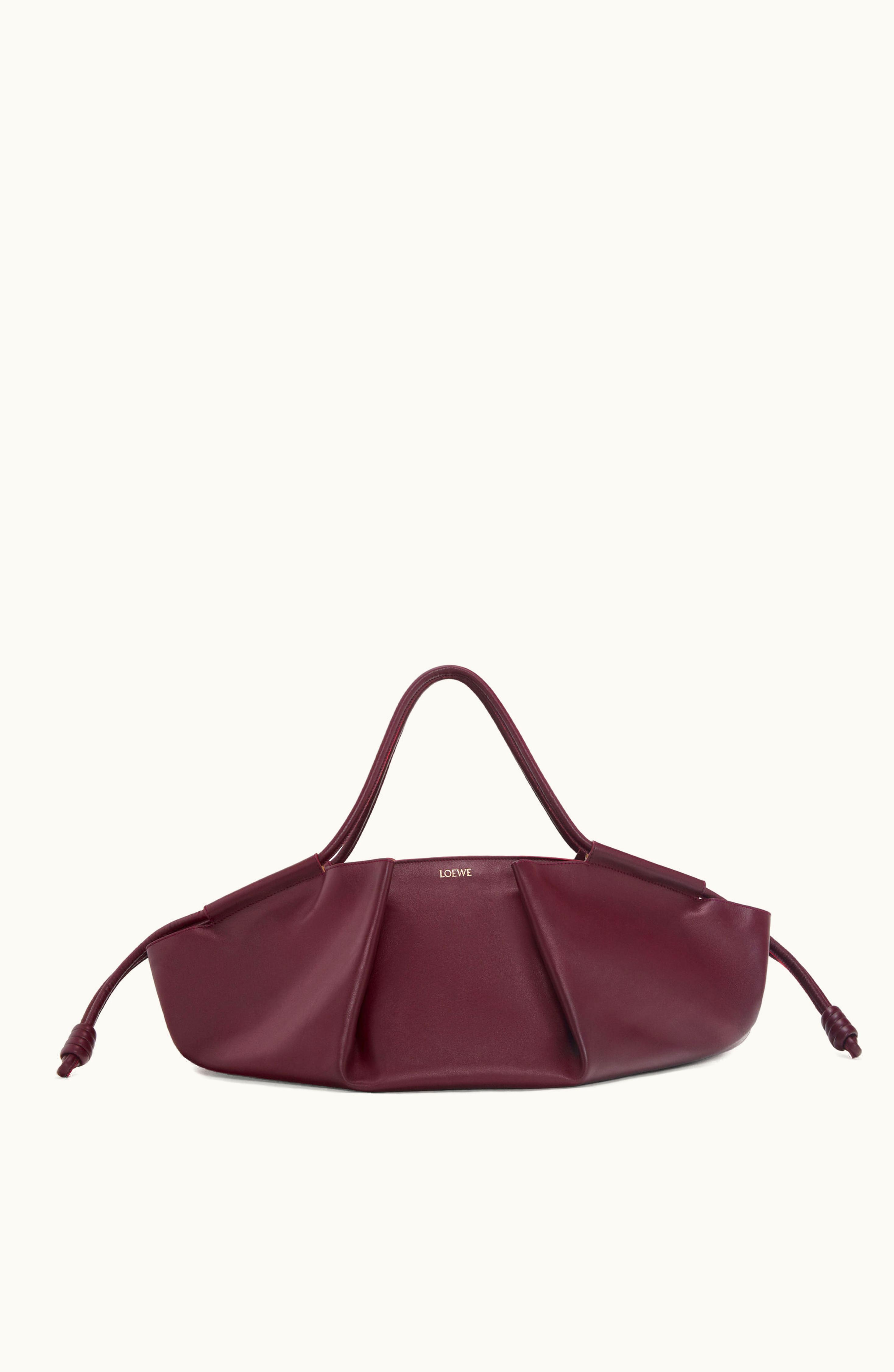 Loewe Loewe XL Paseo Bag In Shiny Nappa Calfskin Burgundy