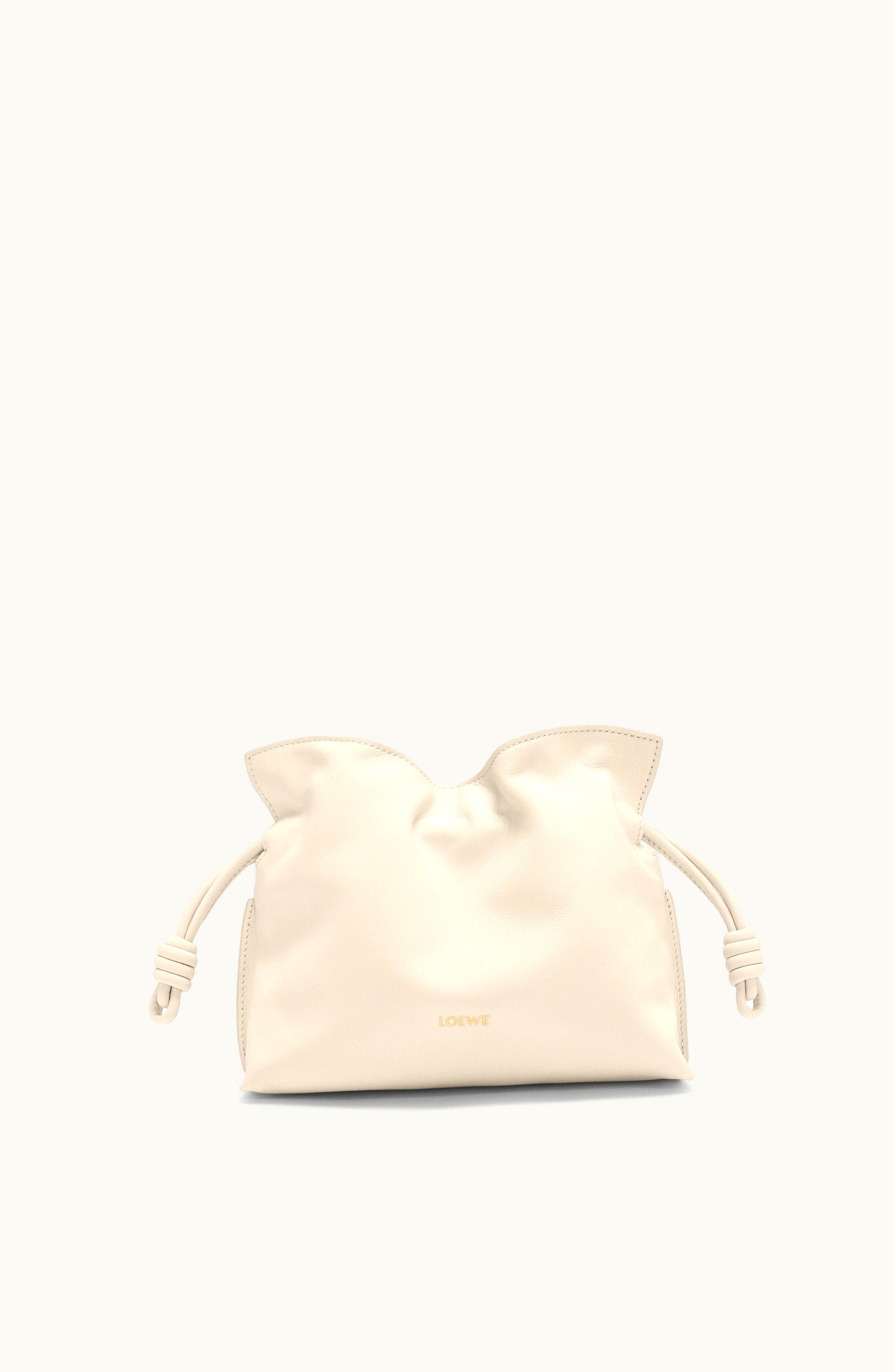 Loewe Loewe Mini Flamenco Clutch In Nappa Calfskin Angora