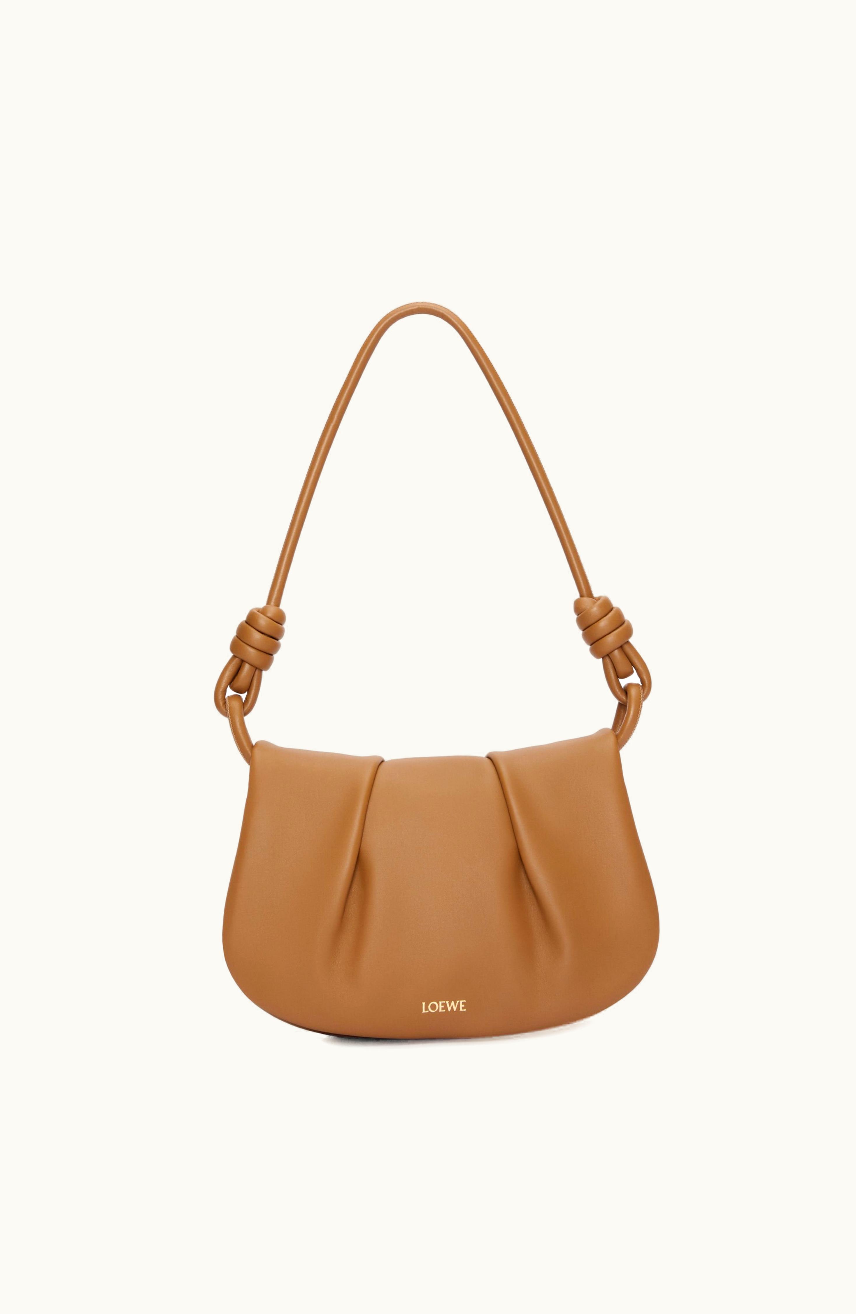 Loewe Loewe Paseo Satchel In Shiny Nappa Calfskin Oak