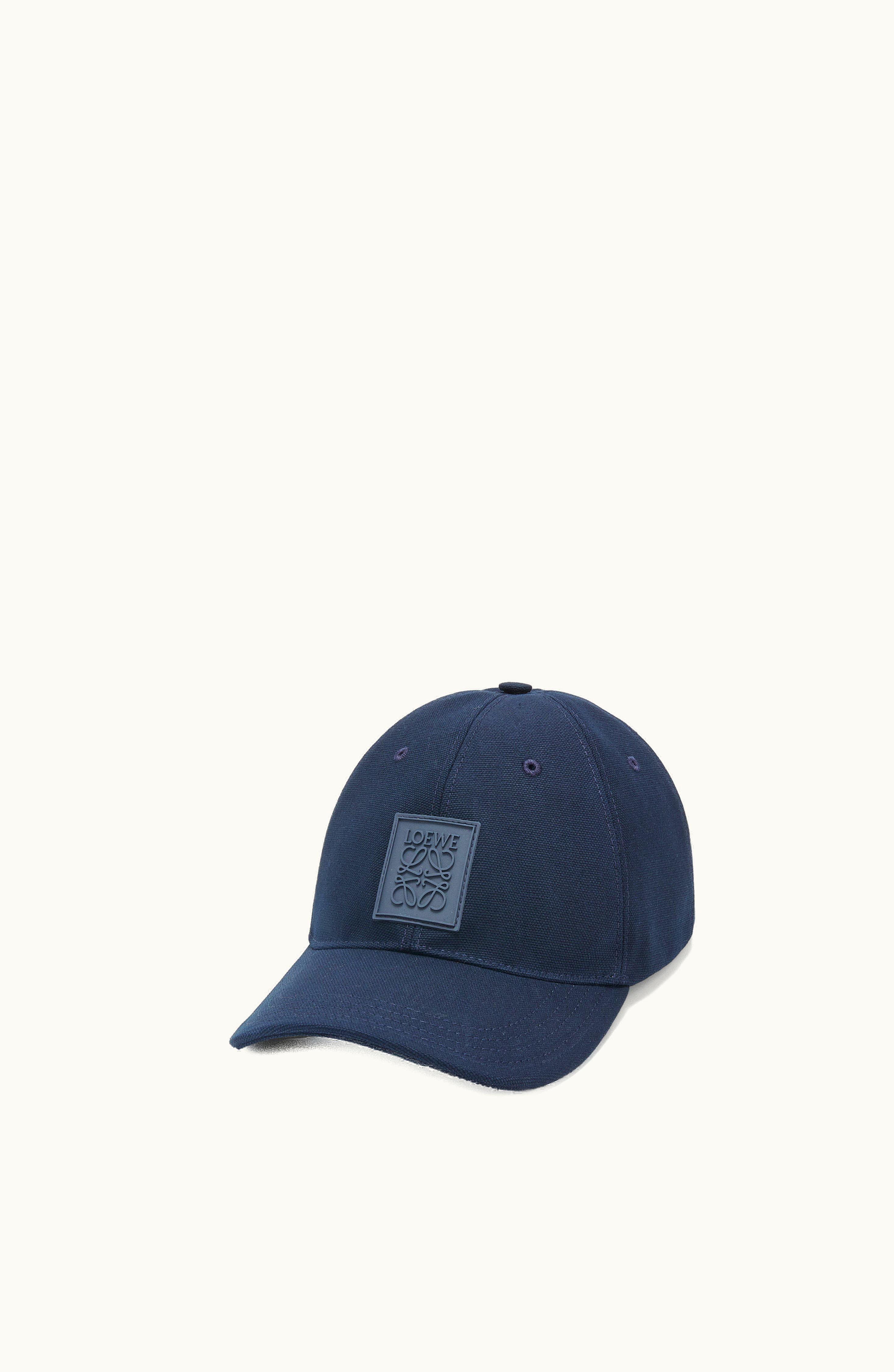 Loewe Loewe Patch Cap In Canvas Deep Navy