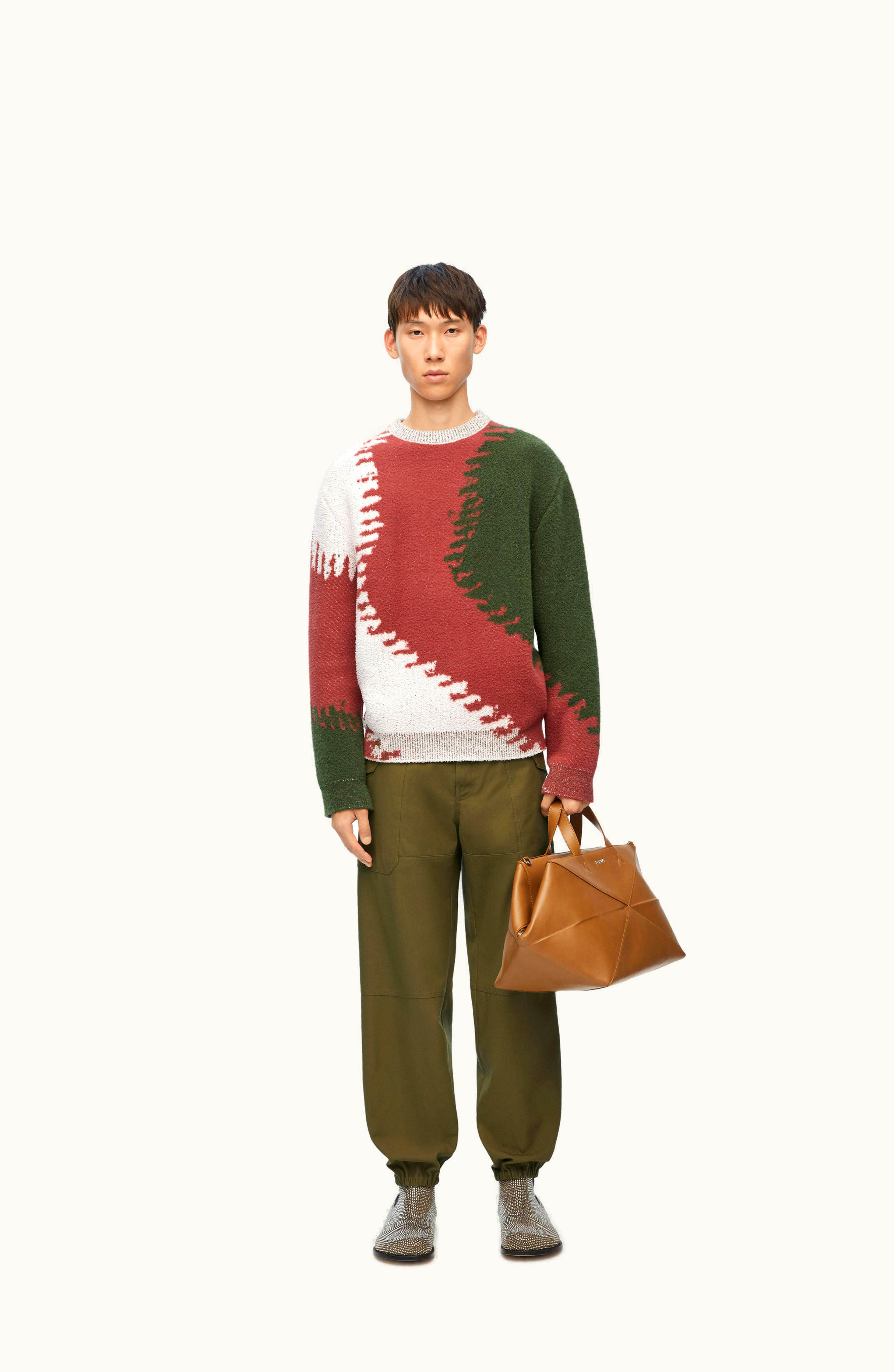 Loewe Loewe Cargo Trousers In Cotton Tea Dust Glaze