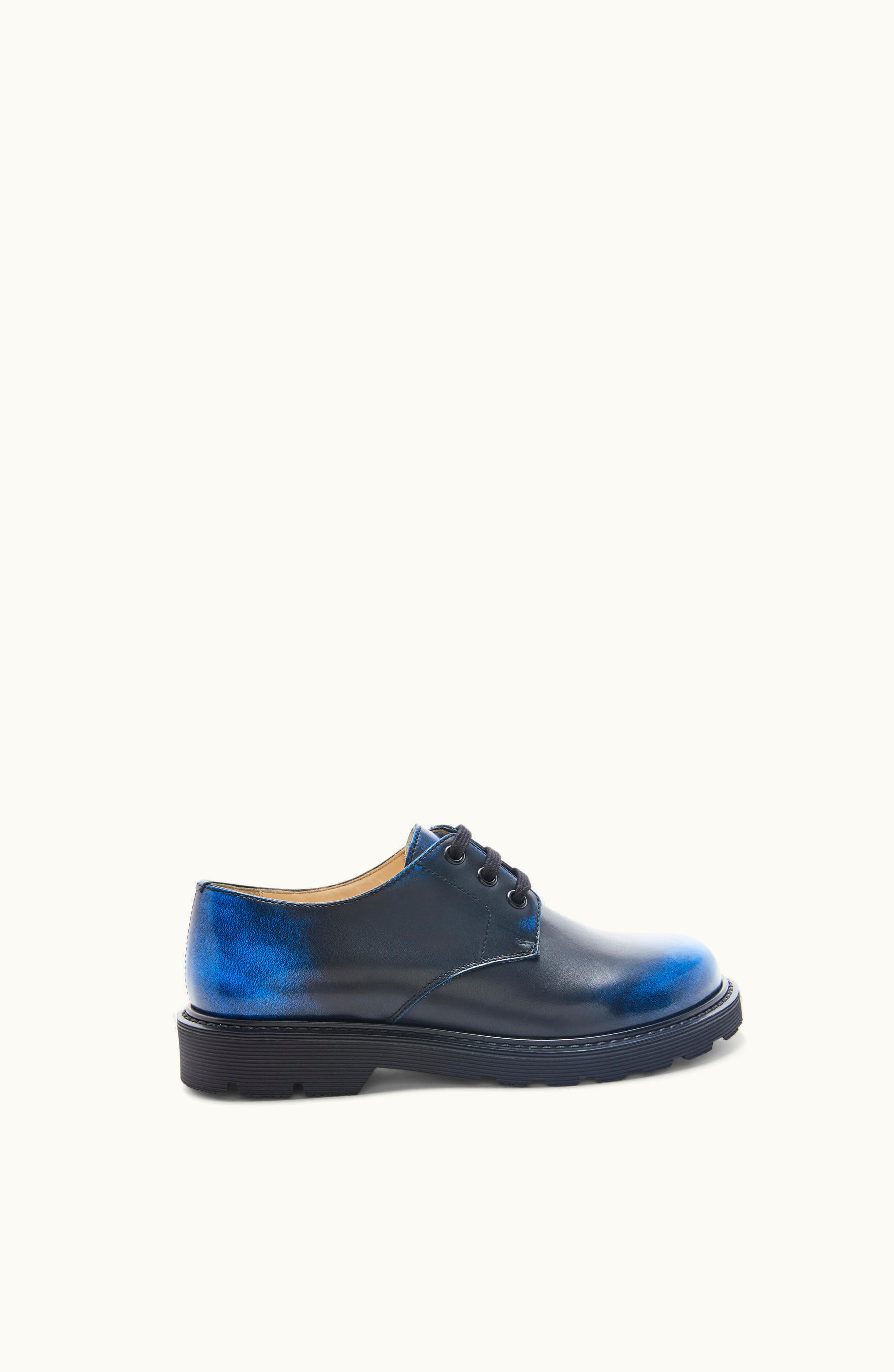 Loewe Loewe Blaze Derby In Bicolour brushed-off Calfskin Royal Blue / Black