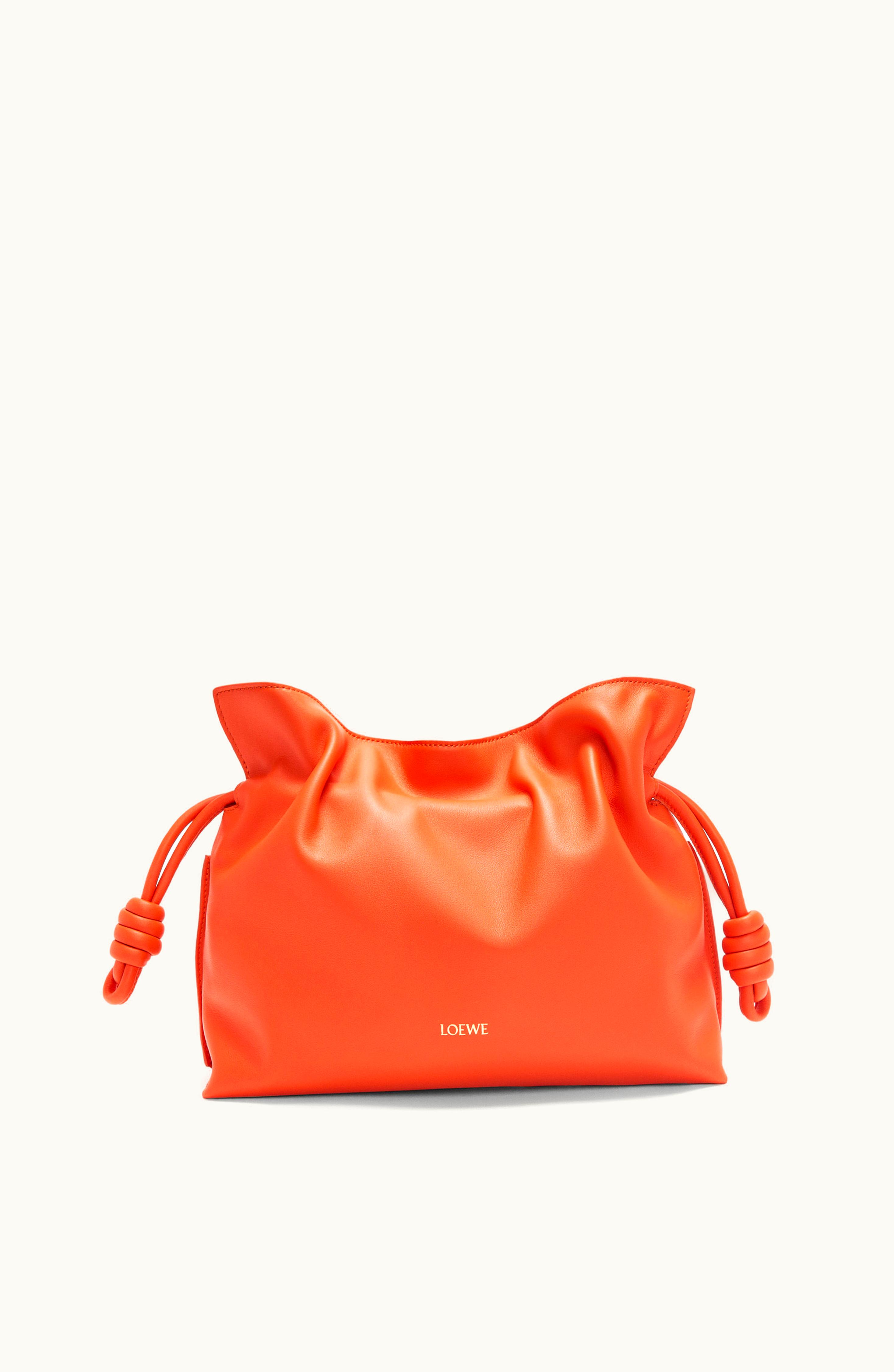 Loewe Loewe Flamenco Clutch In Nappa Calfskin Vivid Orange