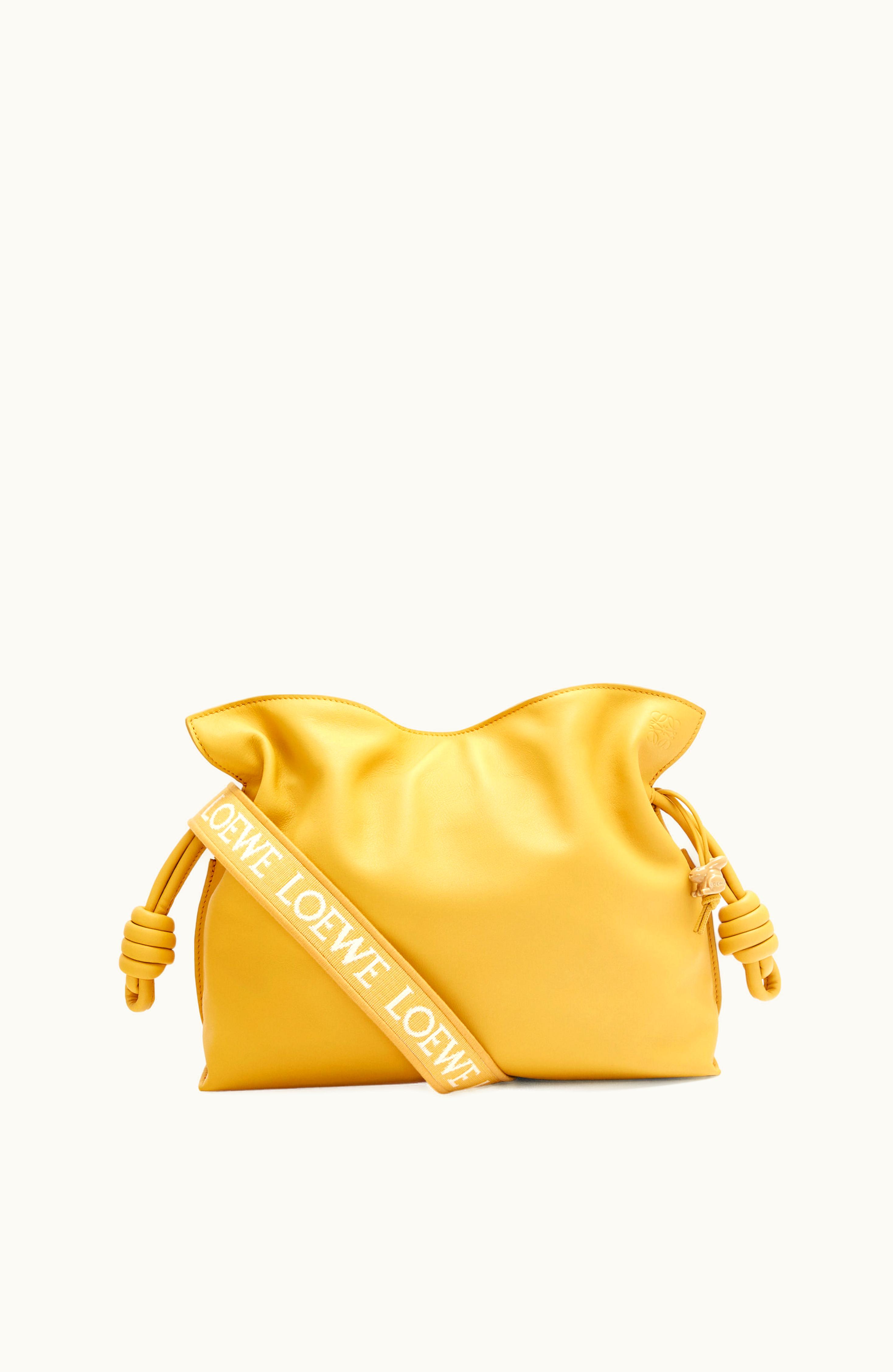 Loewe Loewe Flamenco Clutch In Nappa Calfskin Pale Yellow Glaze