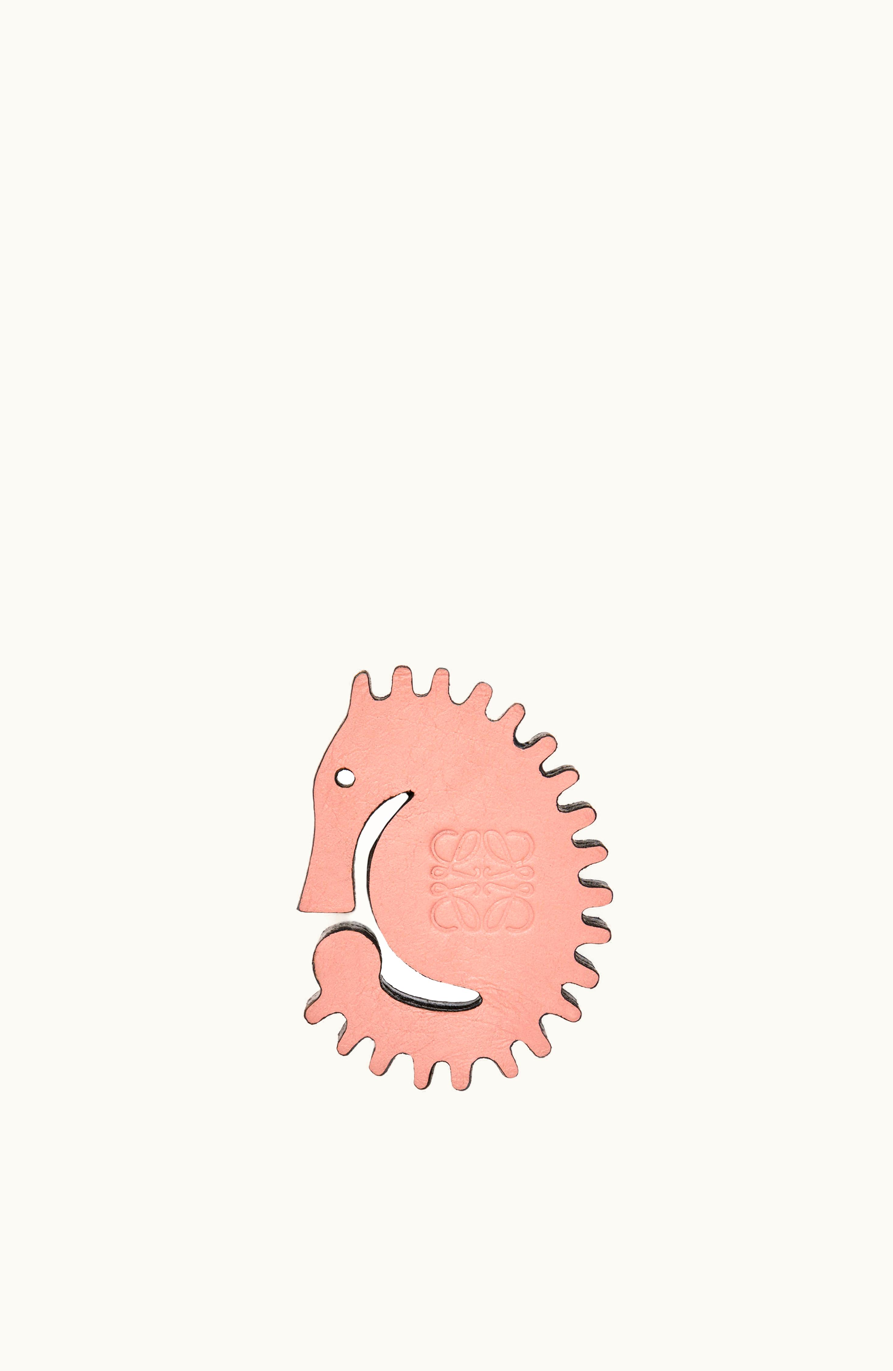 Loewe Loewe Seahorse Dice In Classic Calfskin Blossom / Tan