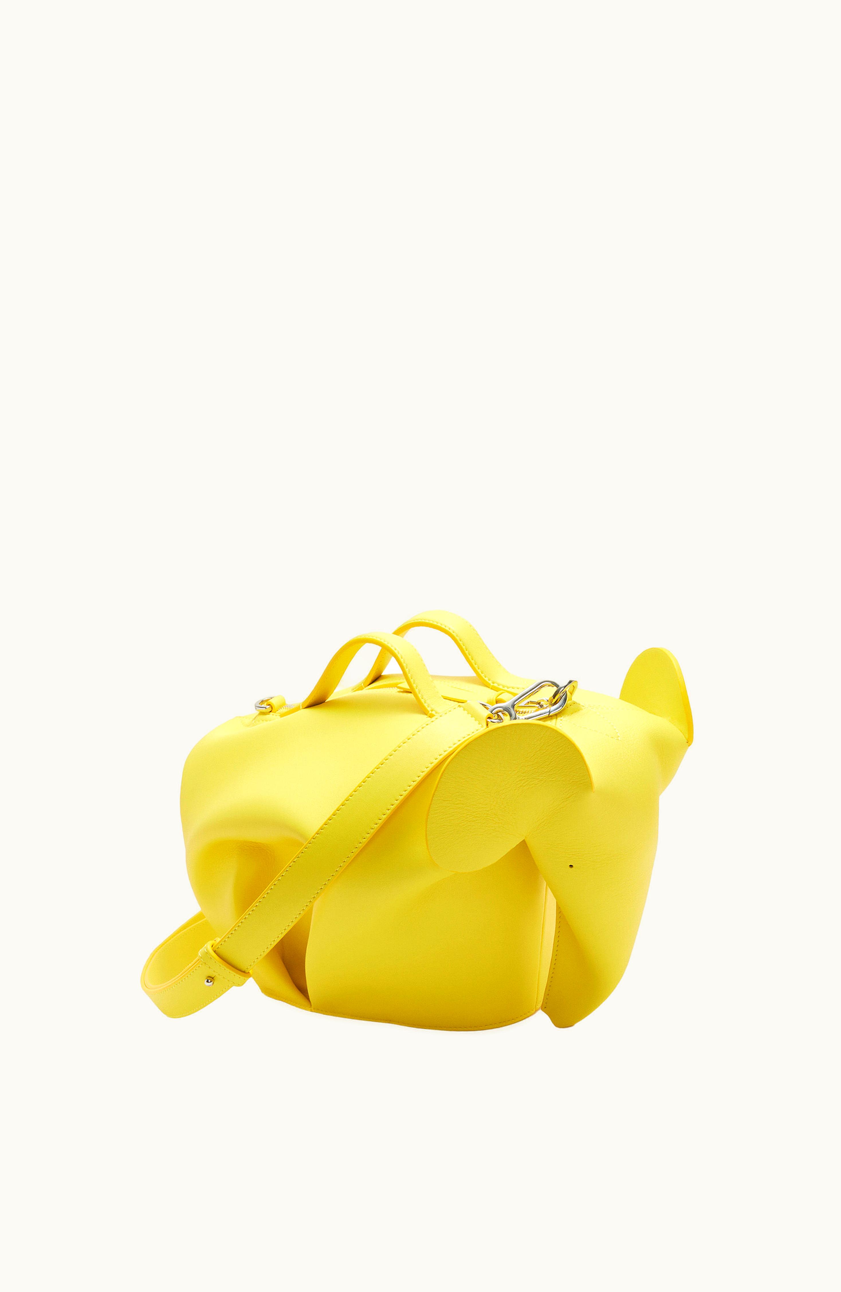Loewe Loewe Large Elephant Bag In Classic Calfskin Lemon Zest