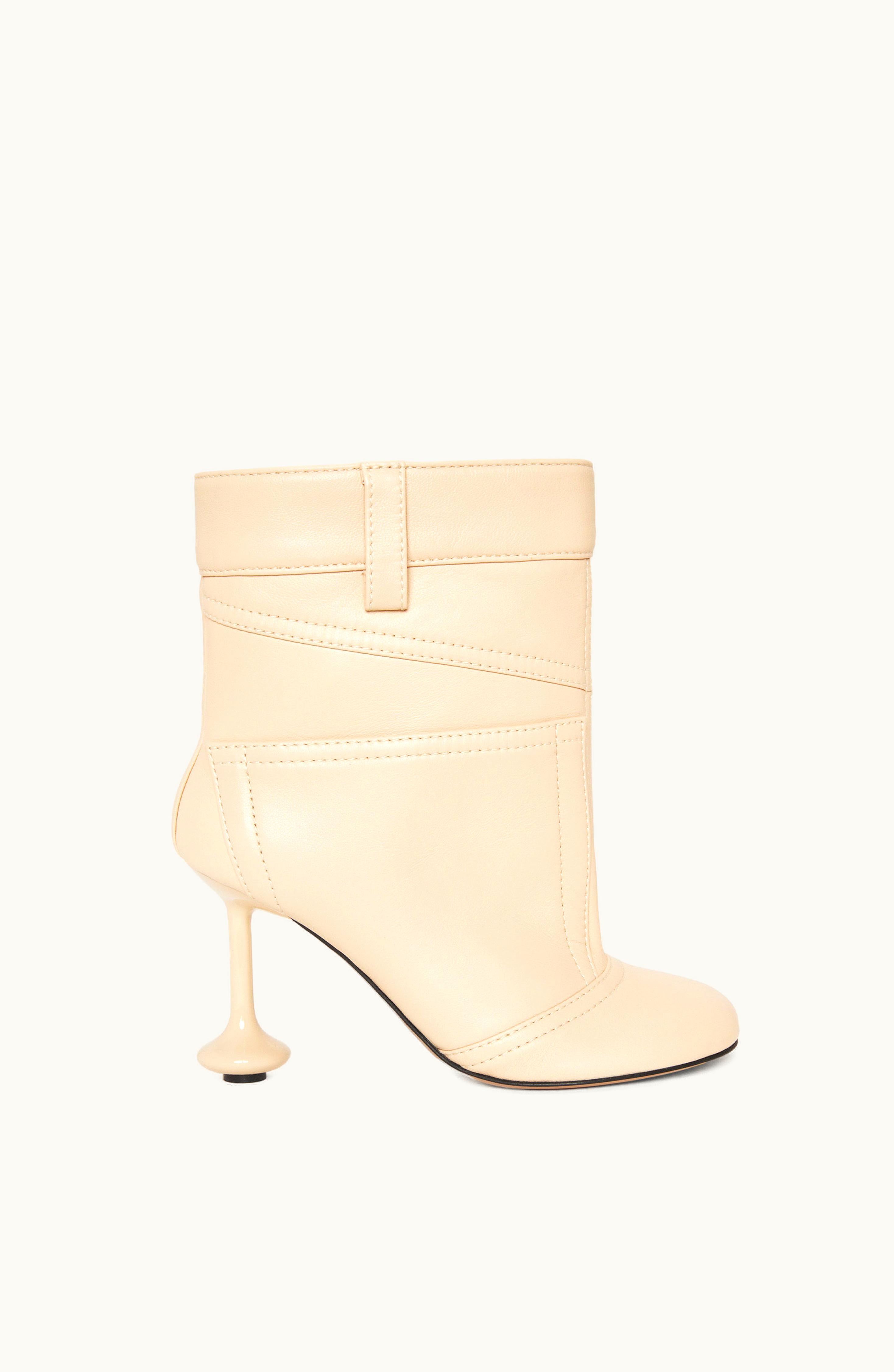 Loewe Loewe Toy Ankle Bootie In Nappa Lambskin Oat Milk