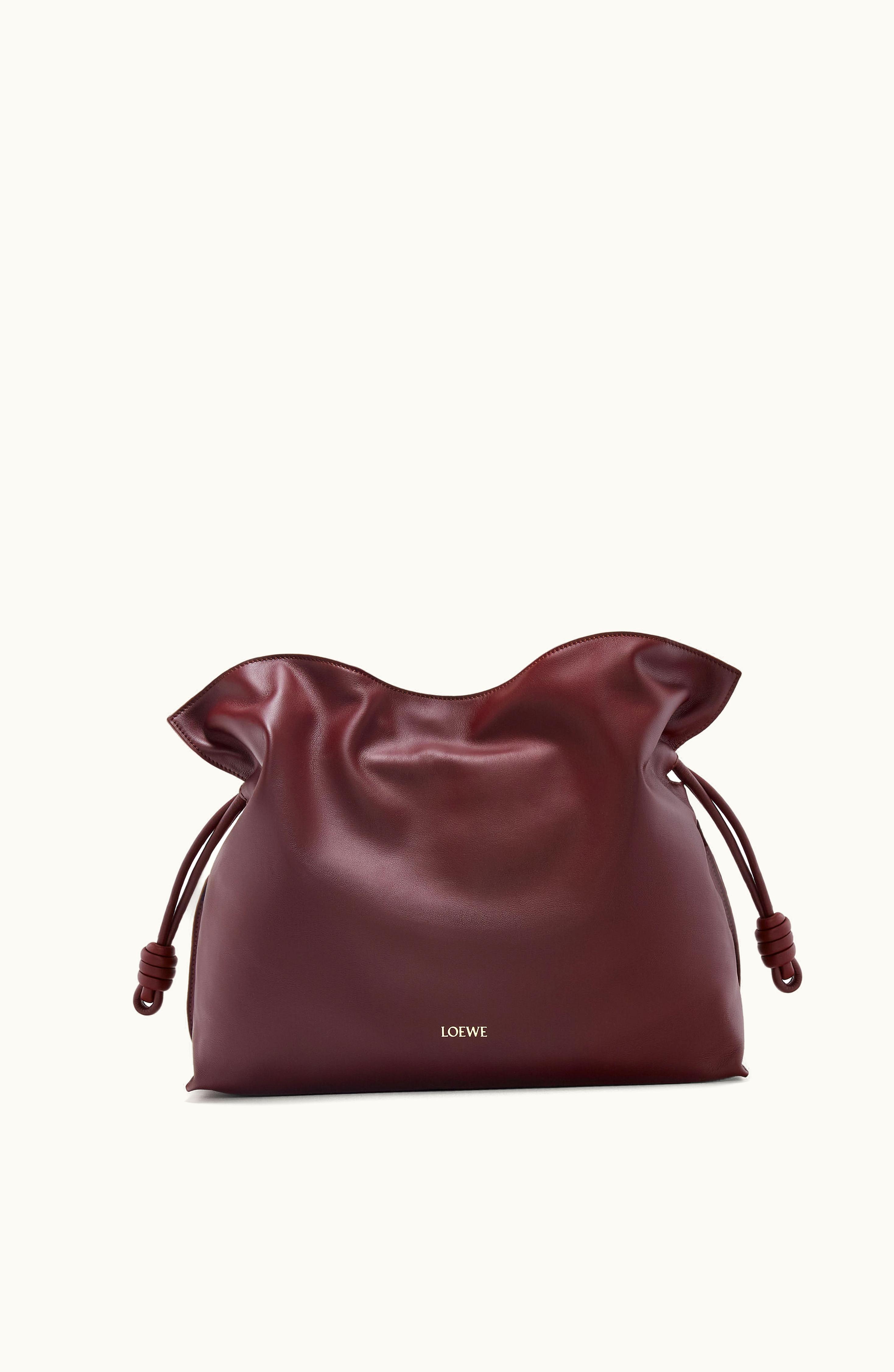 Loewe Loewe Large Flamenco Clutch In Nappa Calfskin Dark Burgundy
