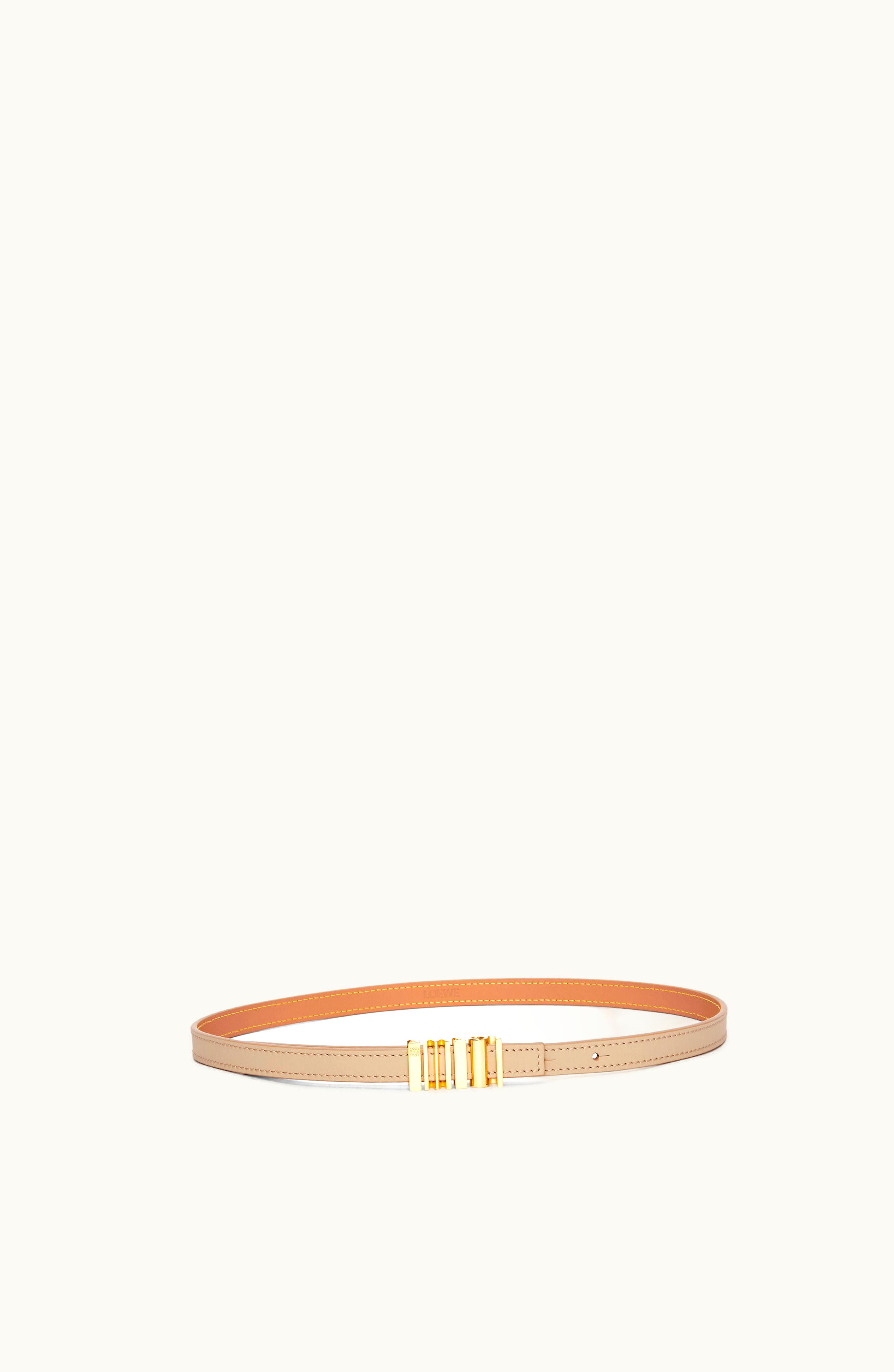 Loewe Loewe Graphic Buckle Belt In Classic Calfskin Dusty Beige