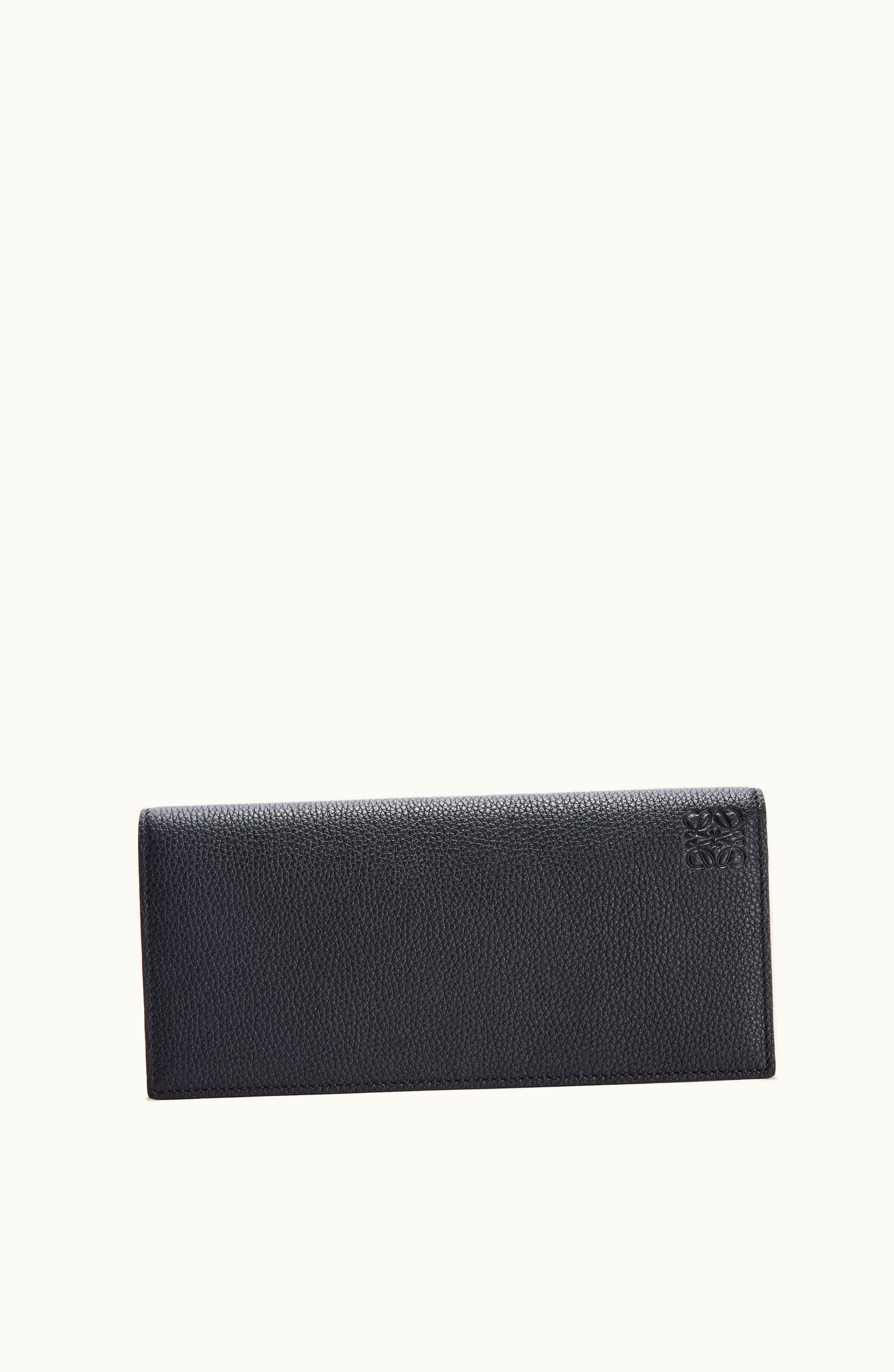 Loewe Loewe Long Horizontal Wallet In Soft Grained Calfskin Black