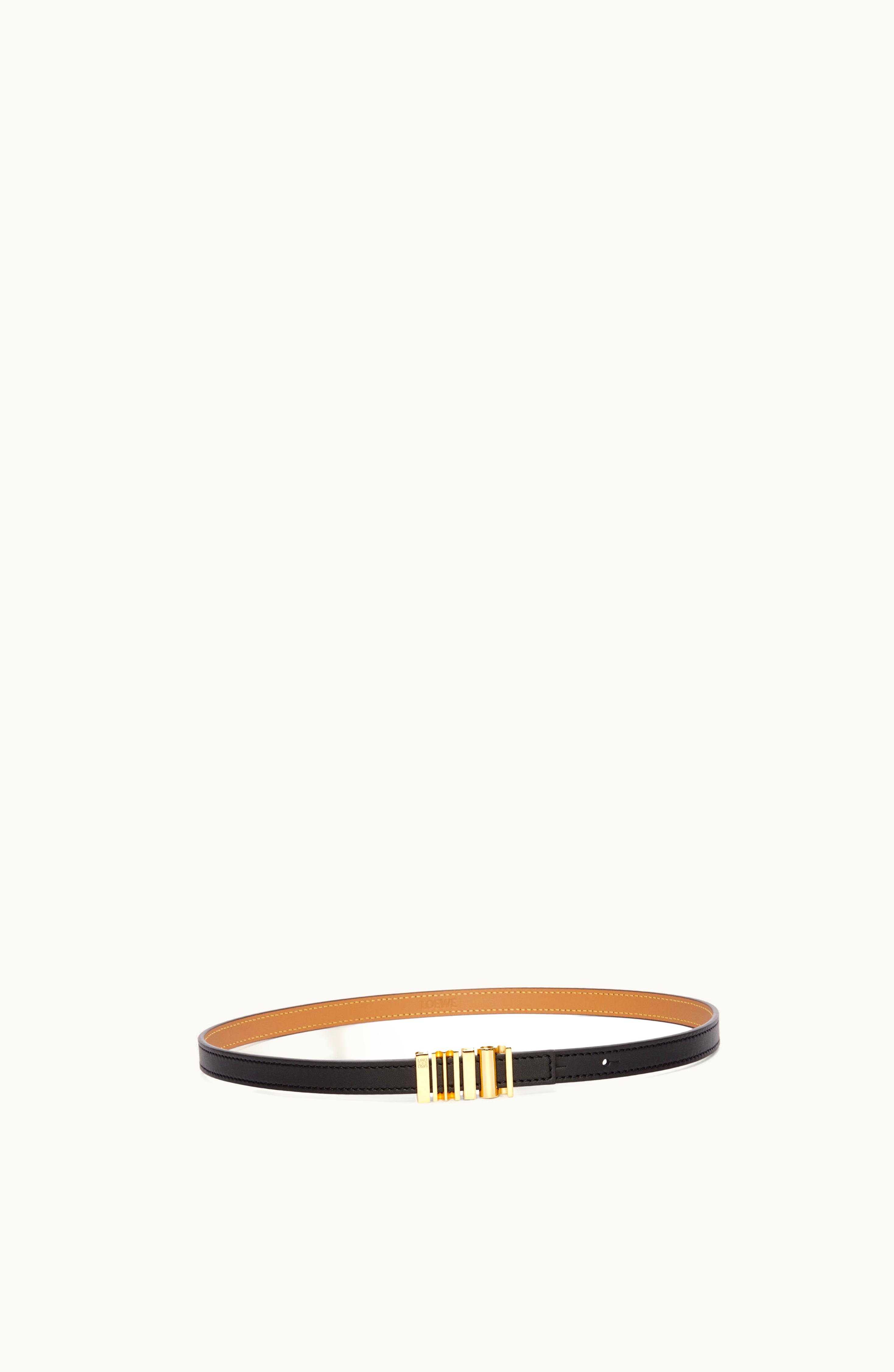 Loewe Loewe Logo Buckle Belt In Classic Calfskin Black