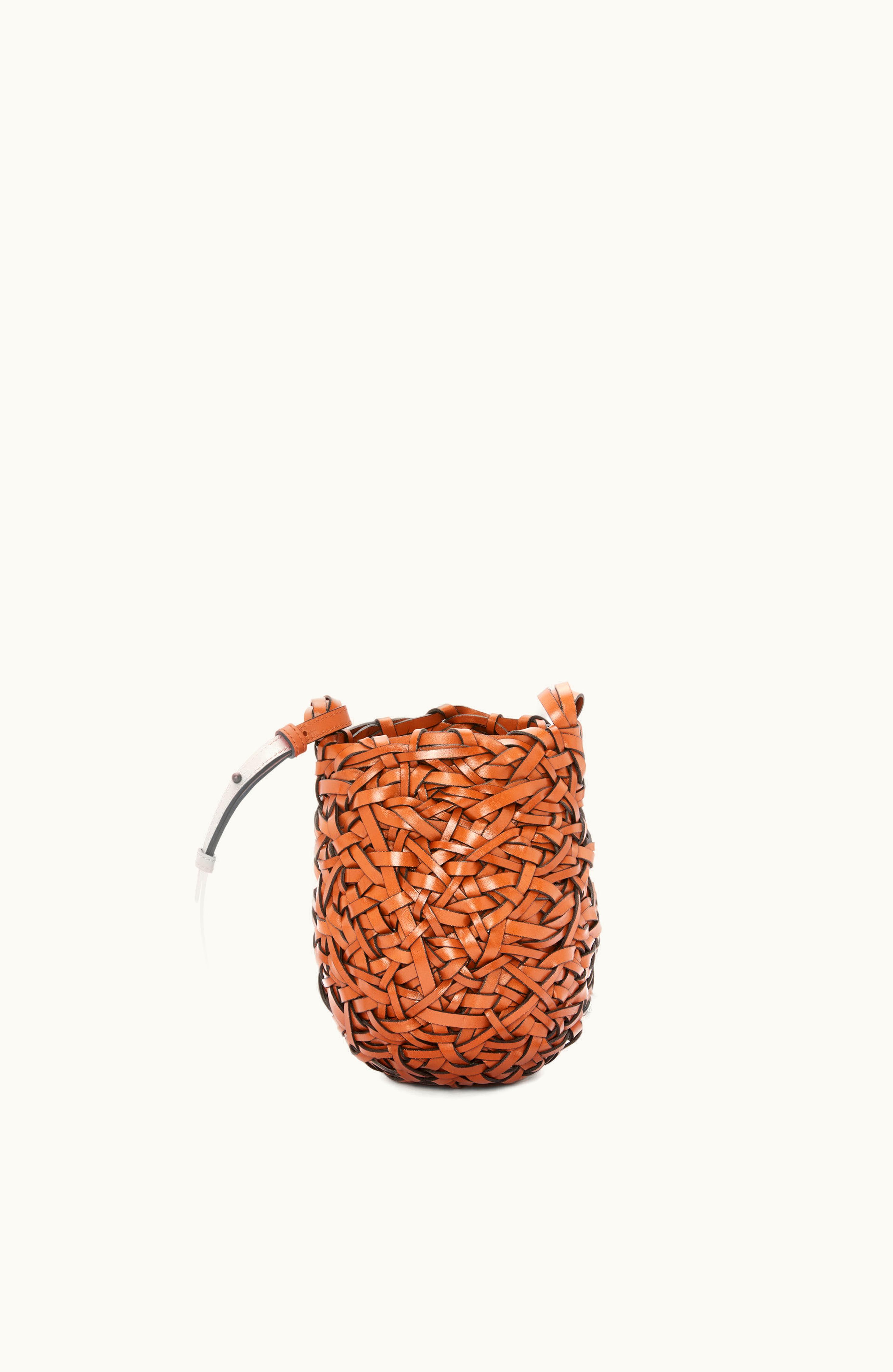 Loewe Loewe Small Nest Basket Bag In Calfskin Tan