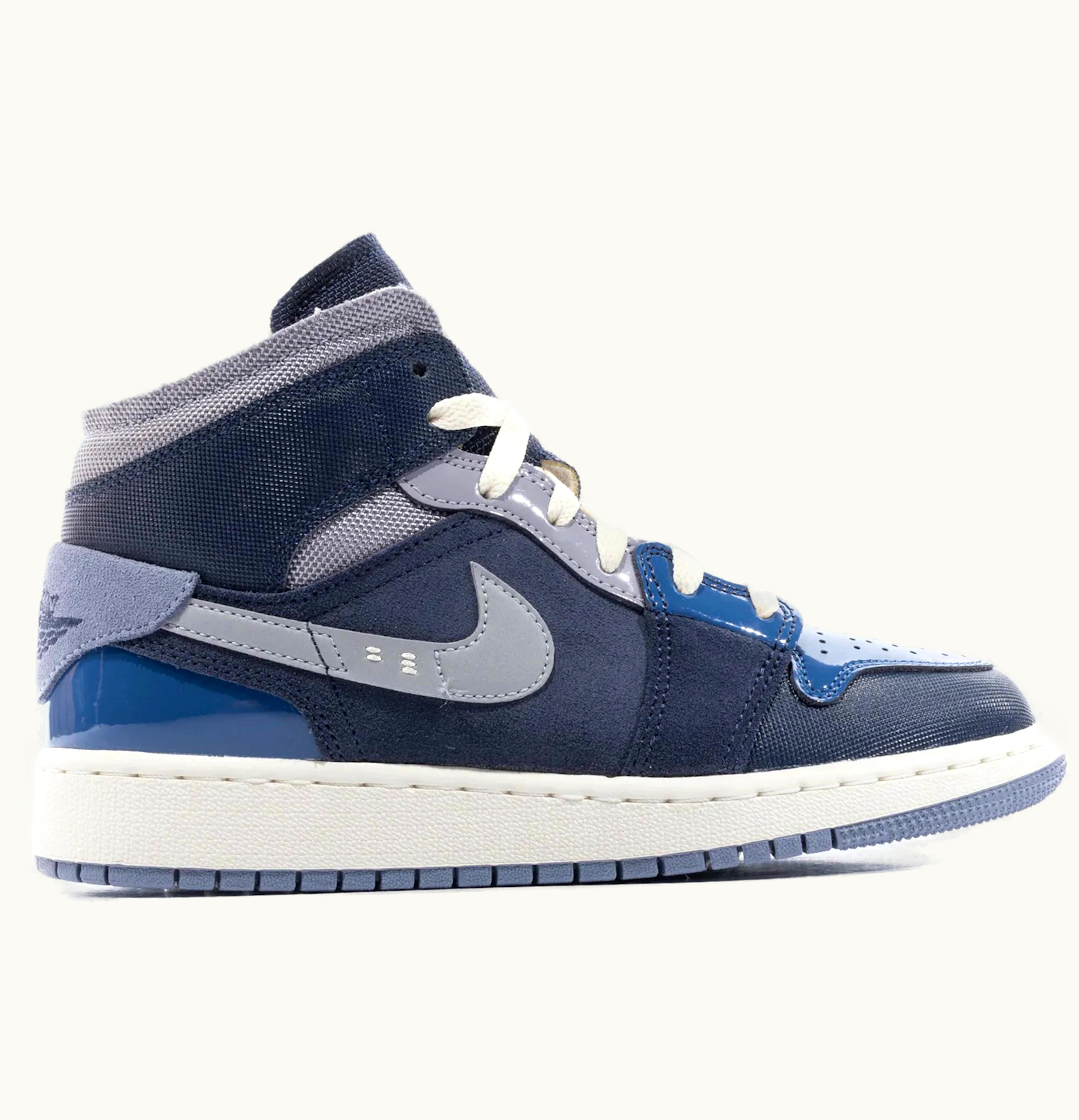 Jordan Air Jordan 1 Mid SE Craft Obsidian GS