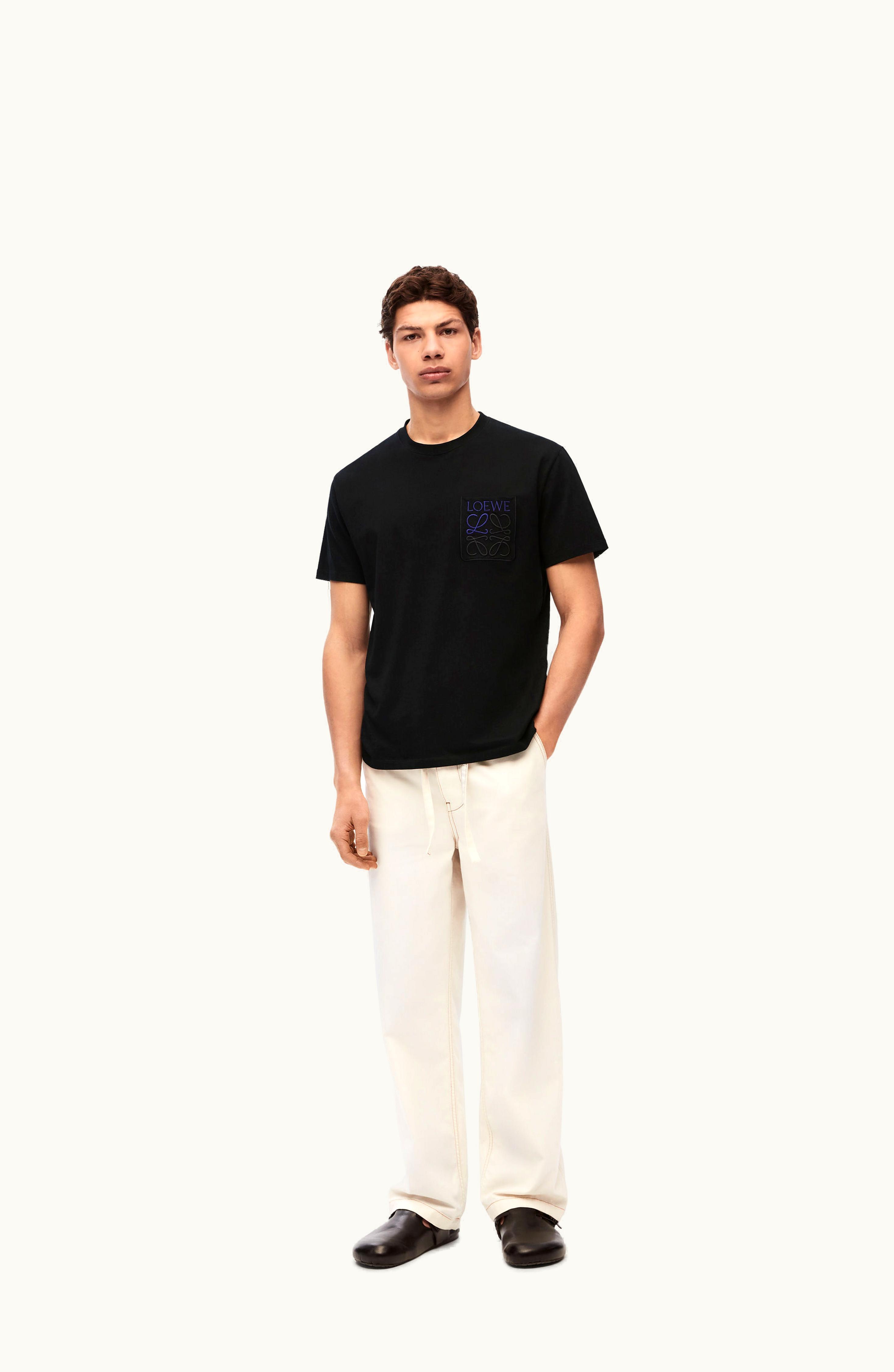 Loewe Loewe Relaxed Fit T-shirt In Cotton Black H526Y22X99-1100